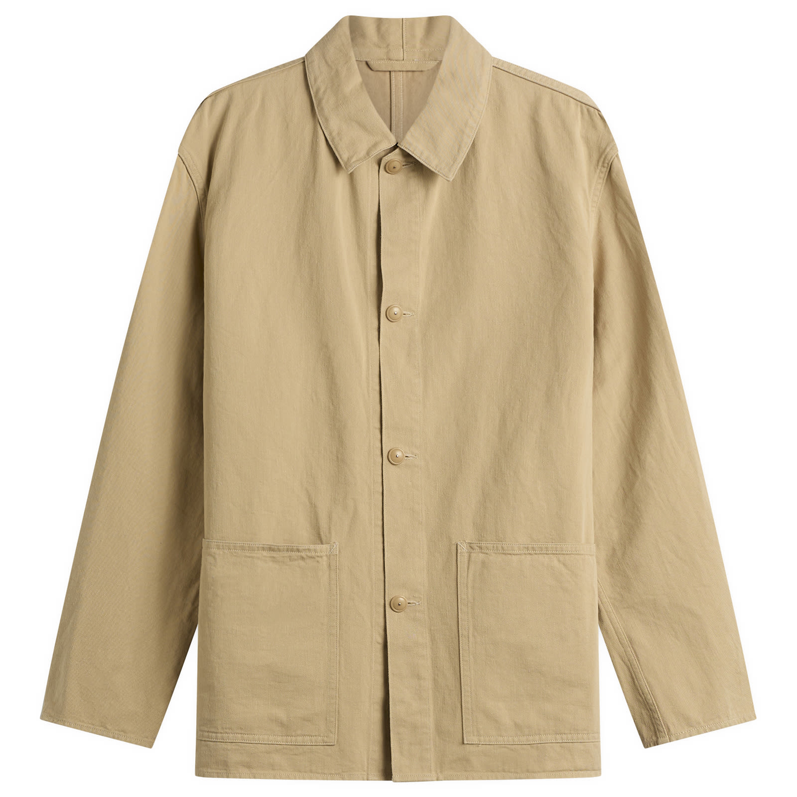Kaptain Sunshine — Men's Cotton Drill Coverall Jacket in Khaki, Size 3