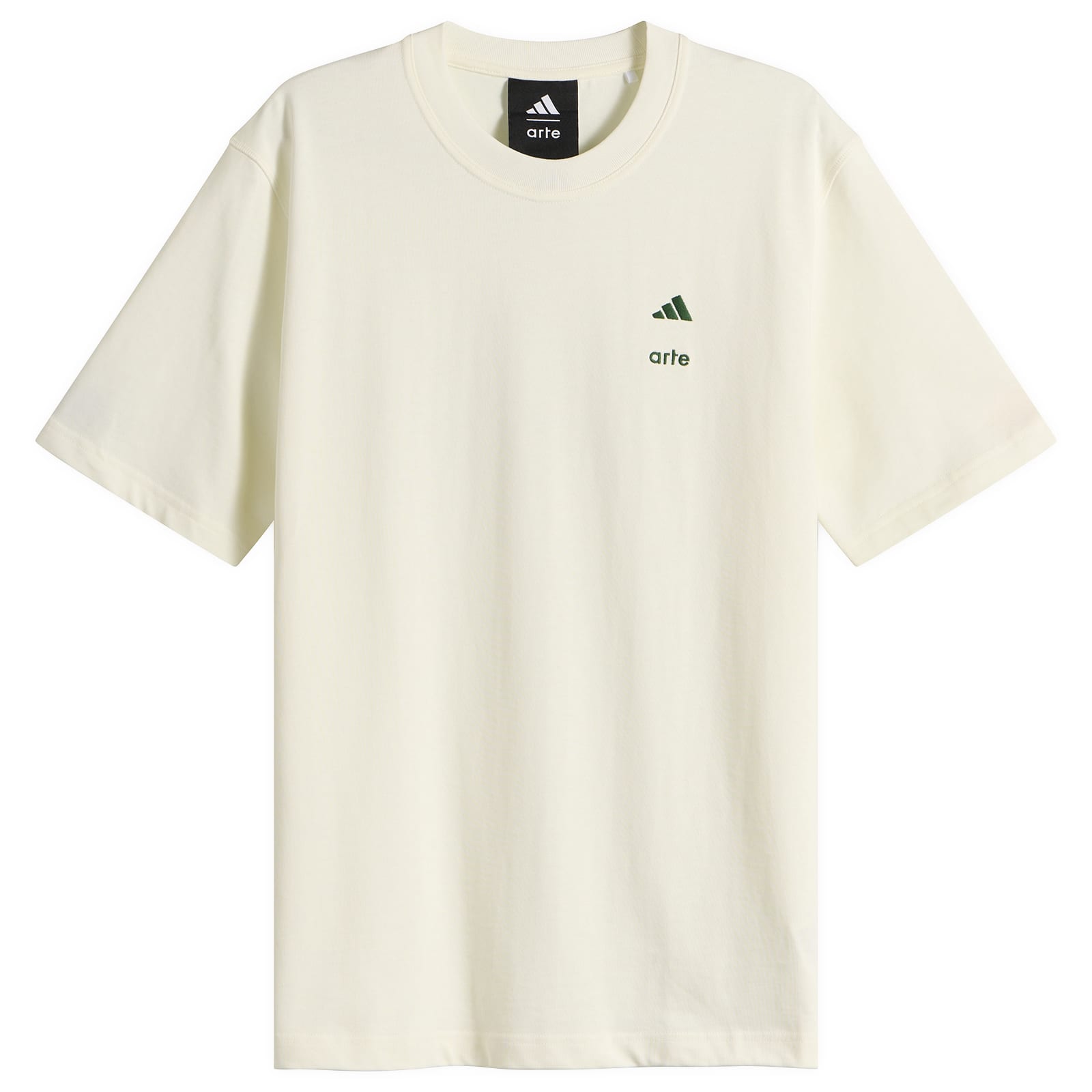 Adidas Men's x Arte T-Shirt Off White/Amazon Green