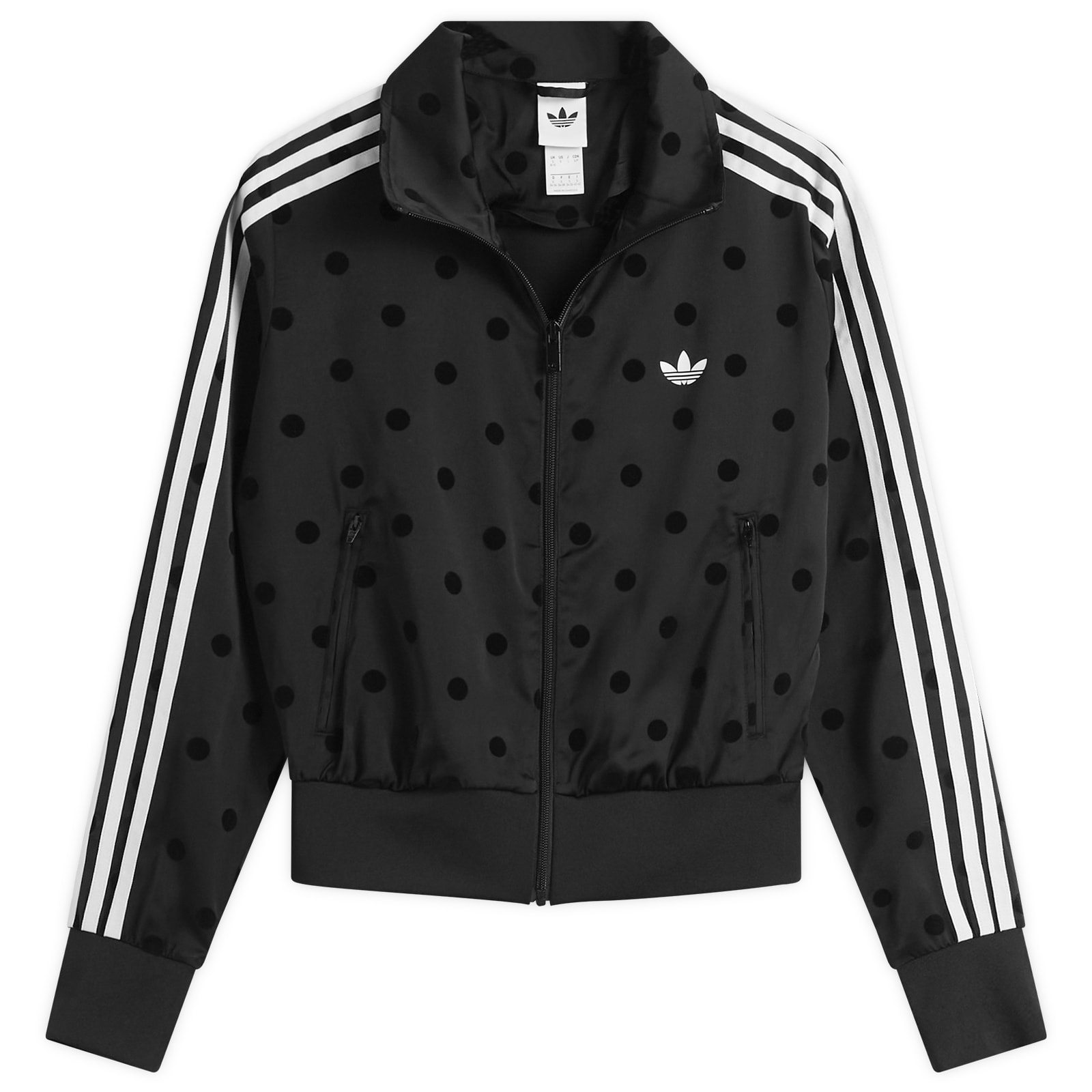 Adidas Women's Polka Dot Firebird Tracktop Black