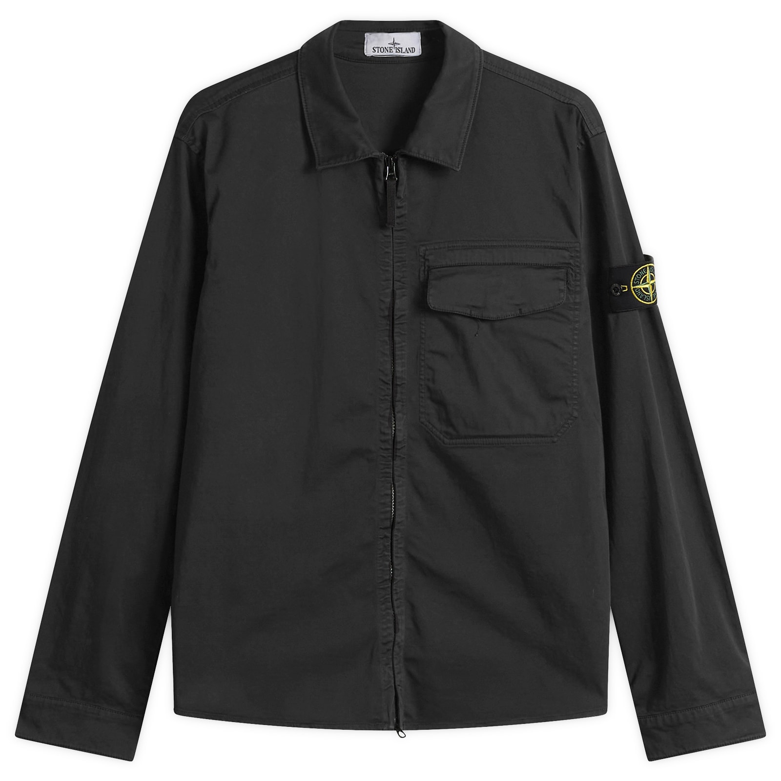 Stone Island Men's Organic Nylon Panama-TC Short Sleeve Shirt