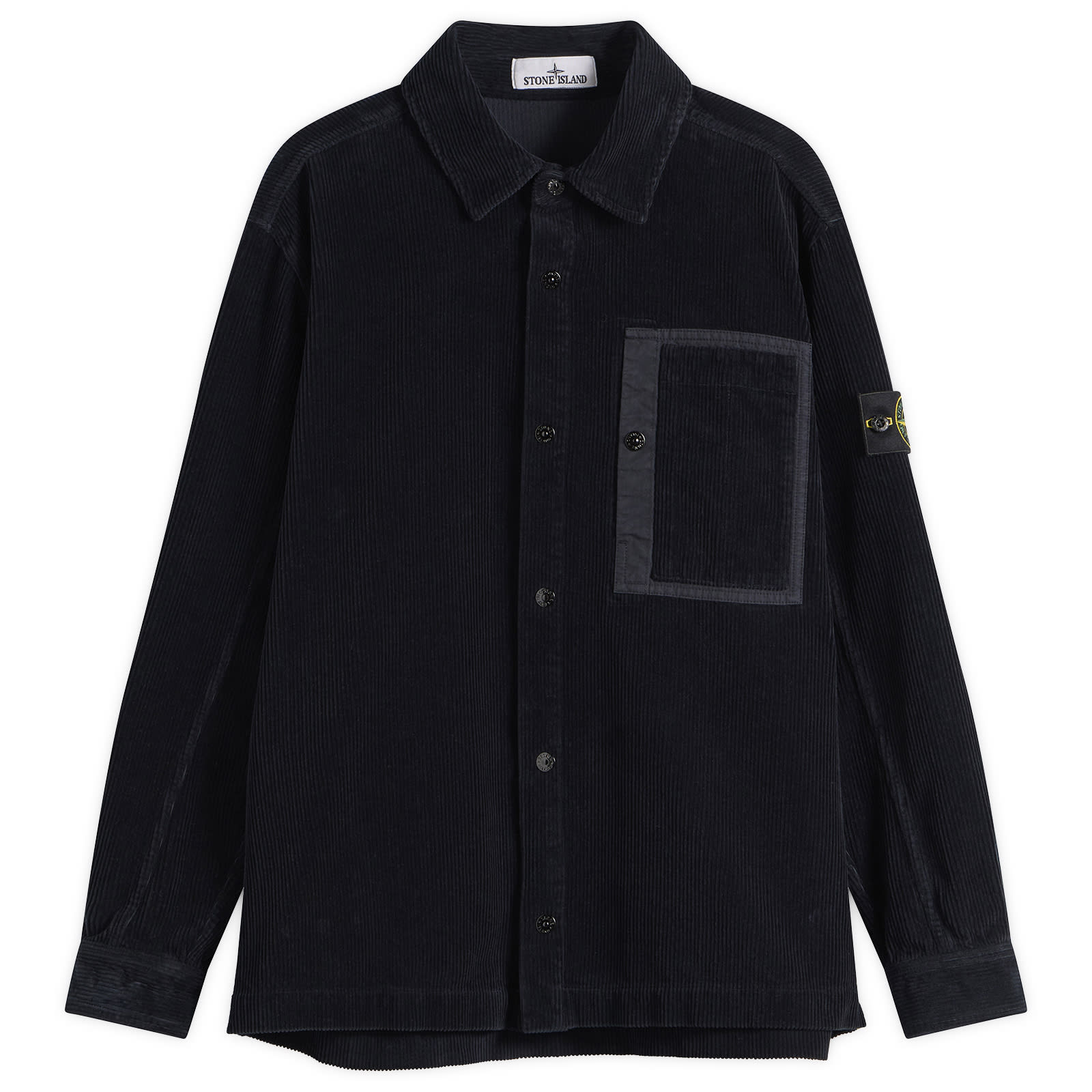 Stone Island Men's Organic Nylon Panama-TC Short Sleeve Shirt
