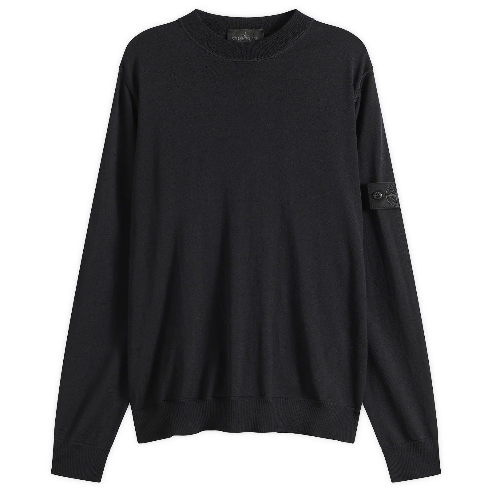 Stone Island Men's Ghost Light Pure Wool Jumper Black