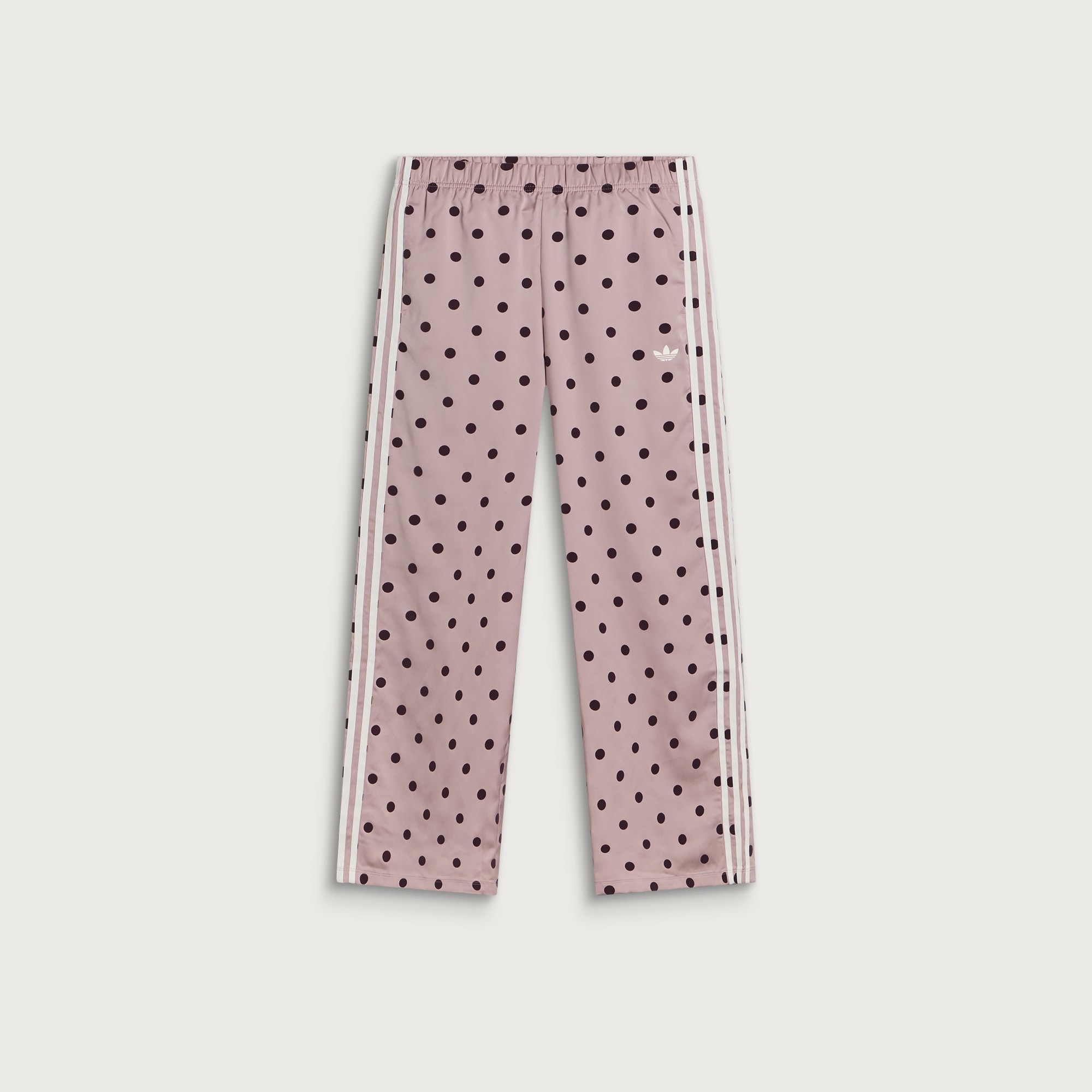 Adidas Women's Satin Polka Dots Wide Leg Pant Dual Lilac