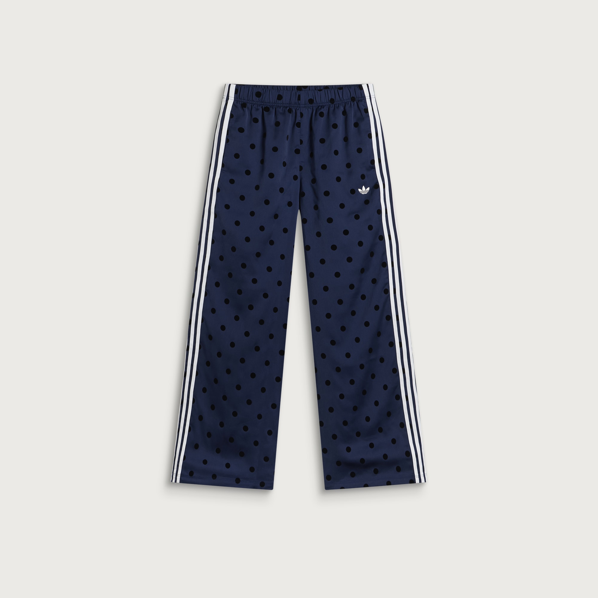 Adidas Women's Satin Polka Dots Wide Leg Pant Night Indigo