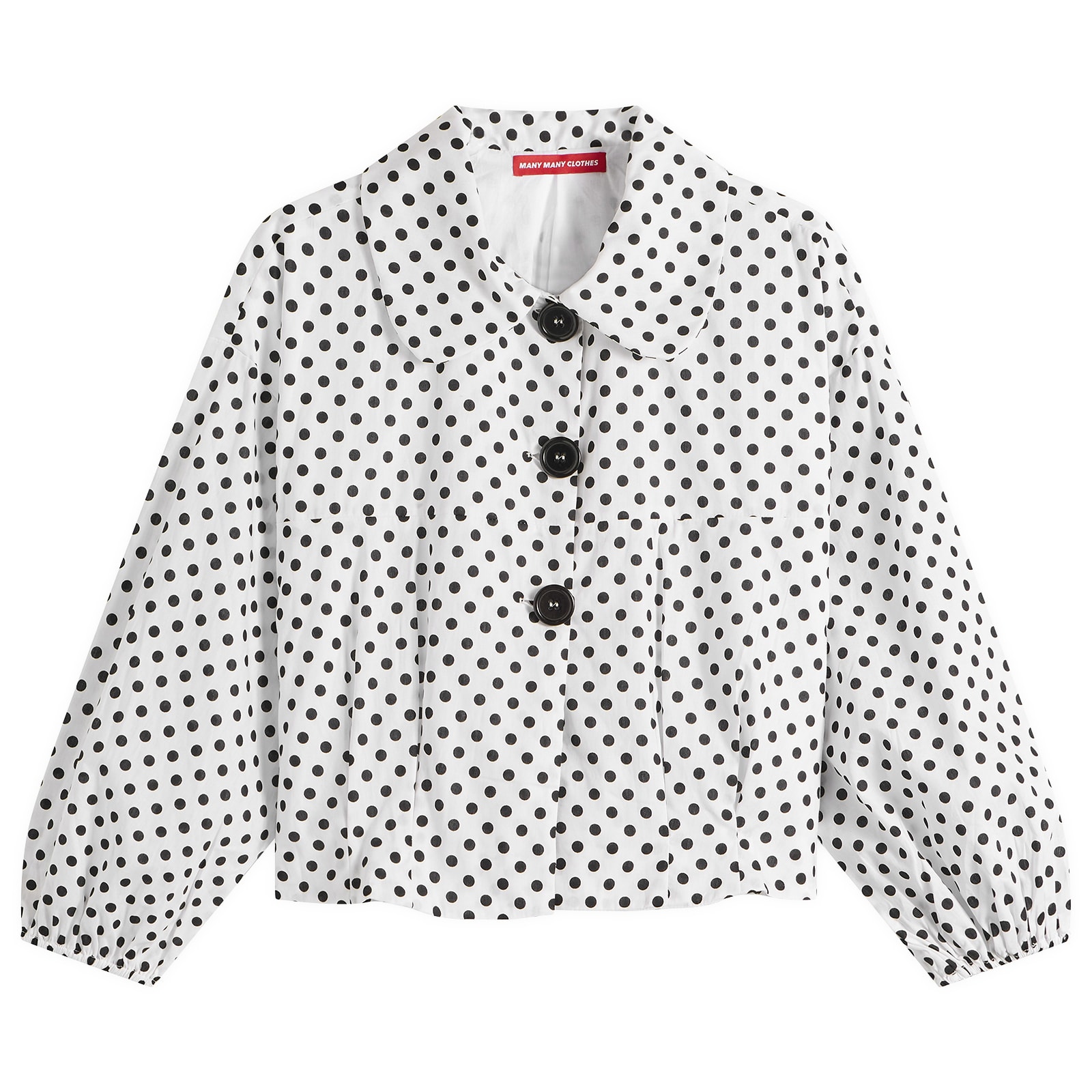 Many Many Clothes Women's The Lola Jacket White Polka