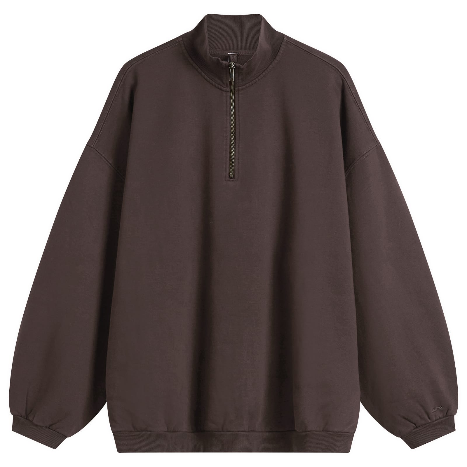 SKIMS Women's Boyfriend Fleece Slouchy Turtleneck Pullover Espresso