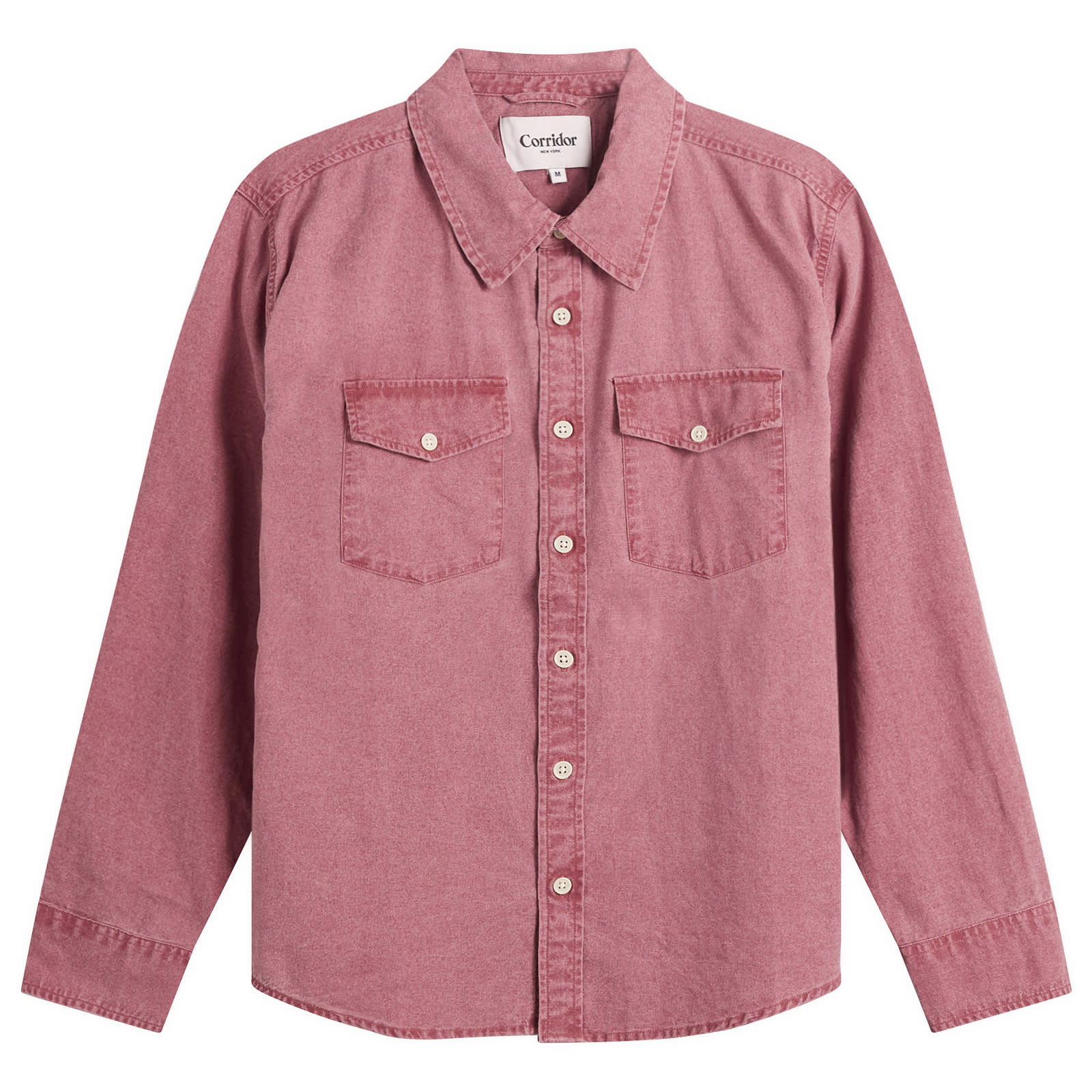 Corridor Men’s Pigment Dye Canvas Shirt Red