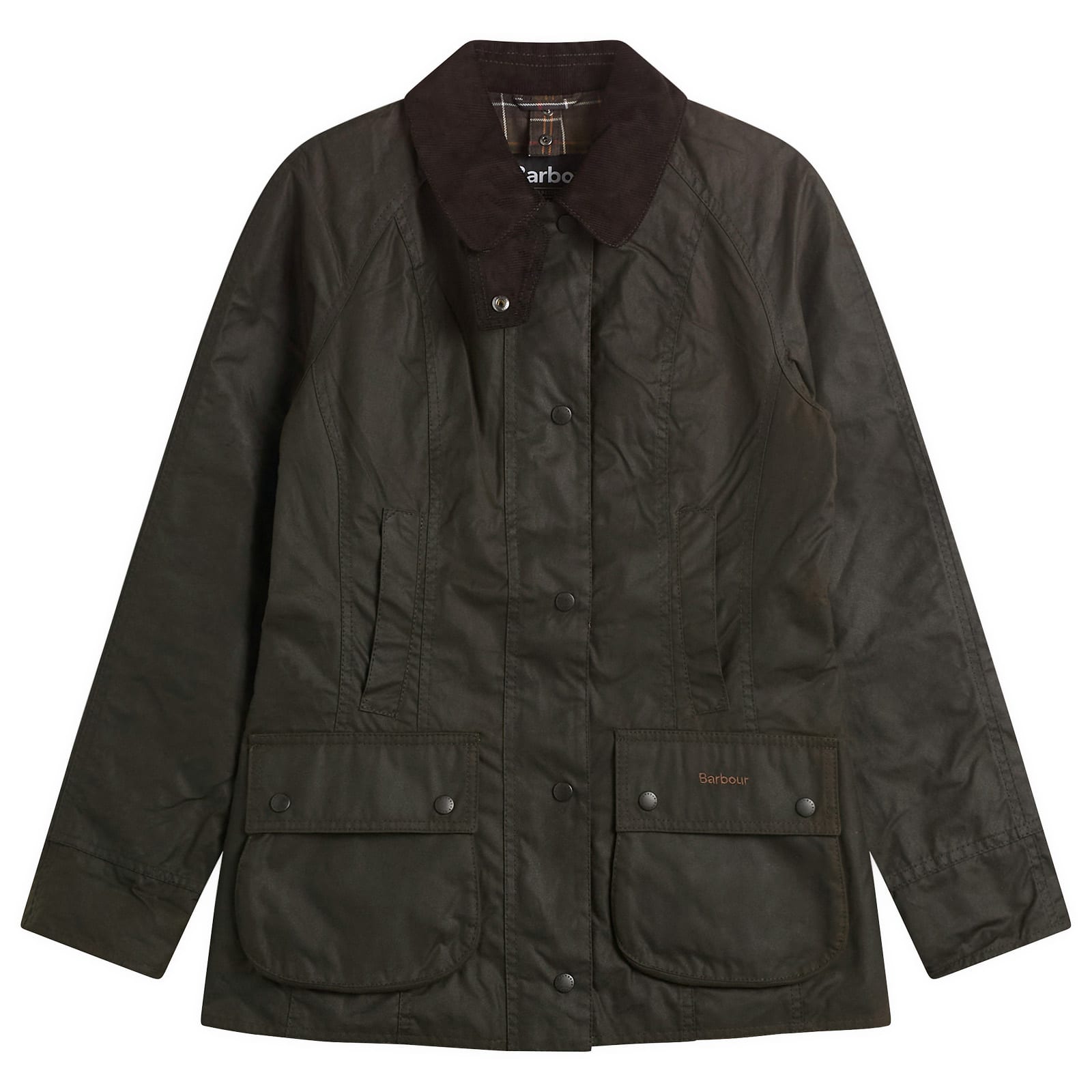 Barbour Women's Olive Classic Beadnell Wax Jacket