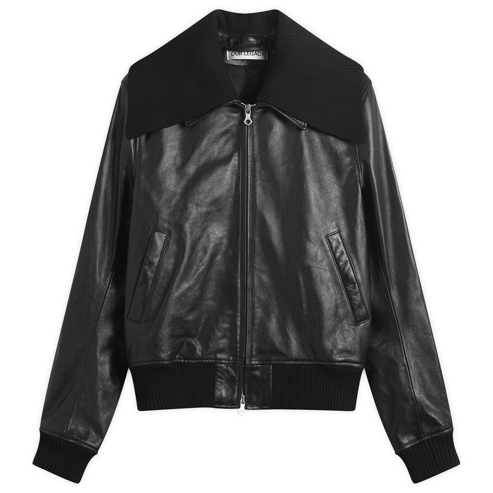 Our Legacy Men's Pharos Leather Bomber Black