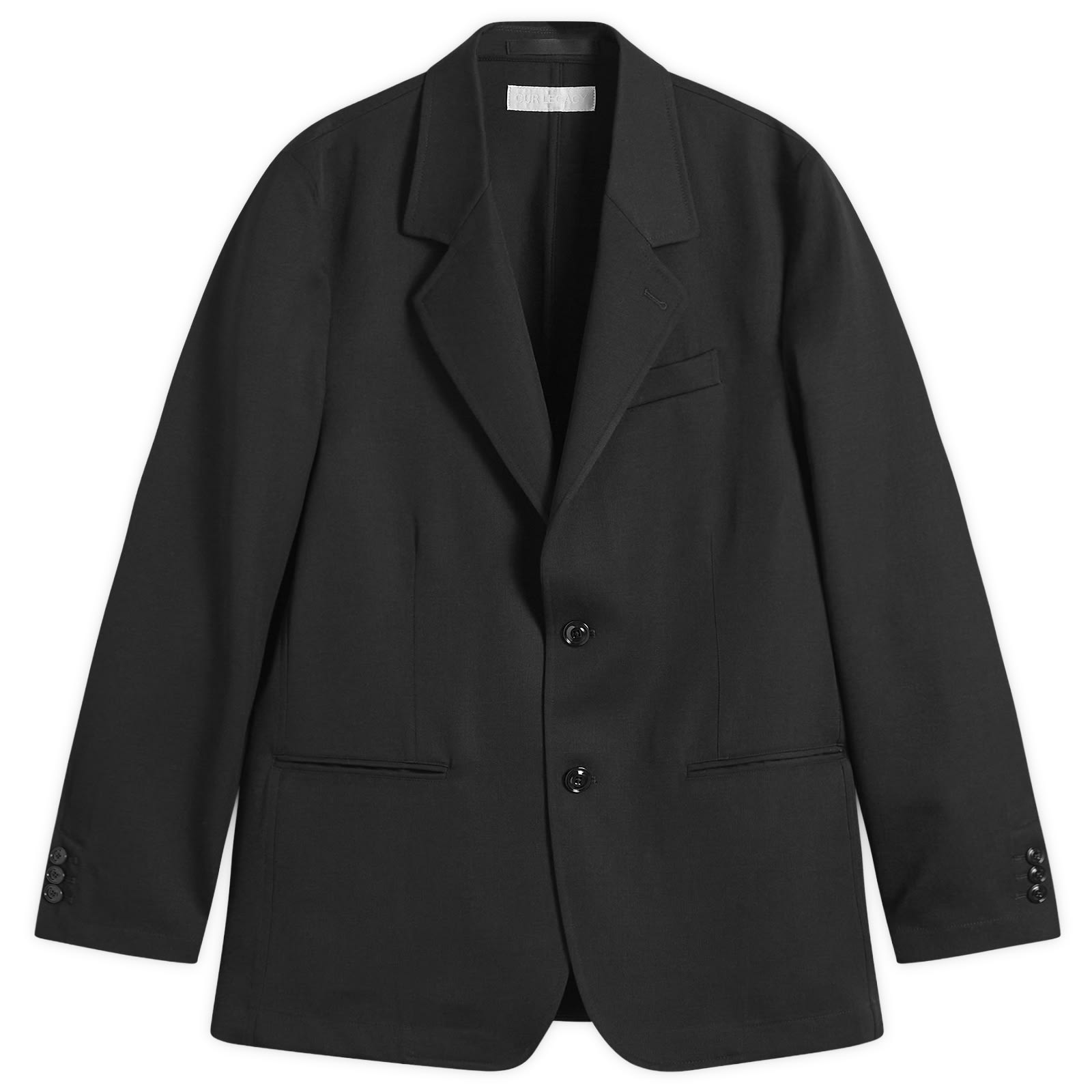 Our Legacy Men's Unconstructed Ceremony Blazer in Black, Size IT 48