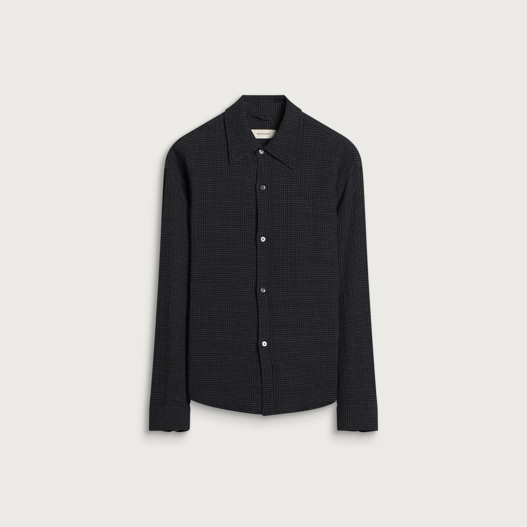 mfpen: mfpen Men's Check Vacation Shirt in Midnight Check, Size X-Large