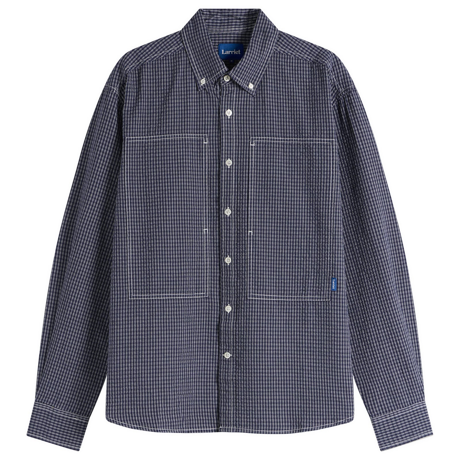 Larriet Men’s Grant Shirt Navy Check