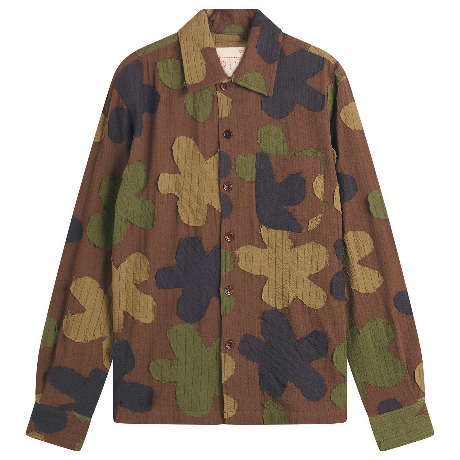 Kardo — Kardo Men's Martin Camo Shirt in Olive, Size Small