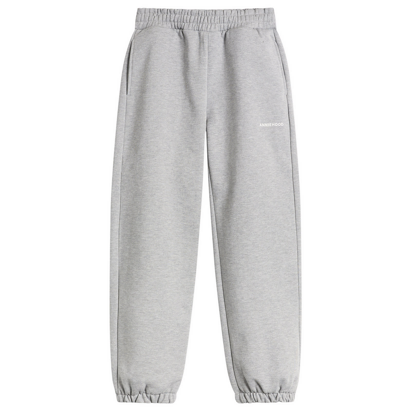 ANNIE HOOD Men’s Mini Logo Cuffed Joggers Marl Grey