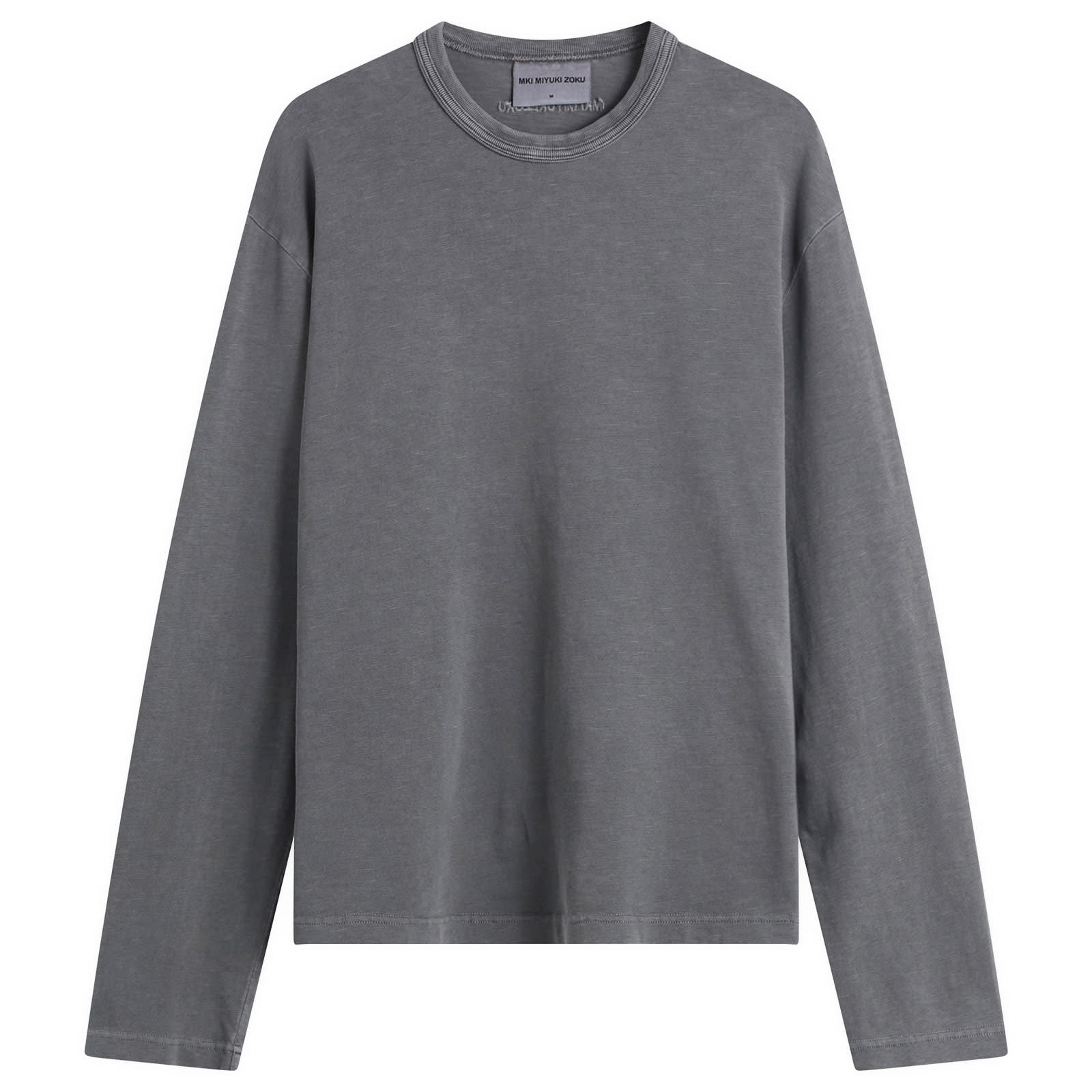 MKI Men’s 220 Gsm Slub Long Sleeve Pigment Black