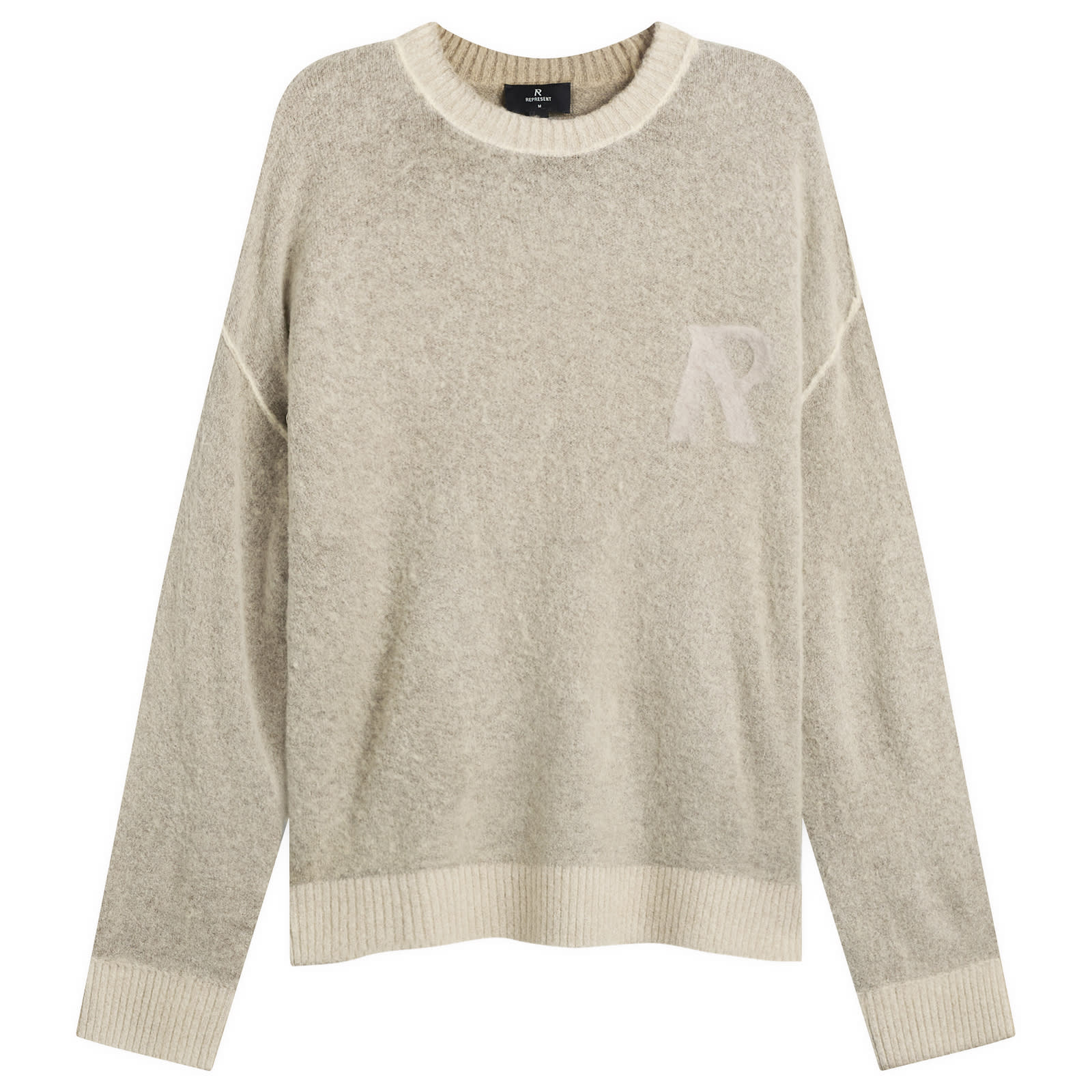 Represent Men’s Lightweight Alpaca Knit Jumper Latte
