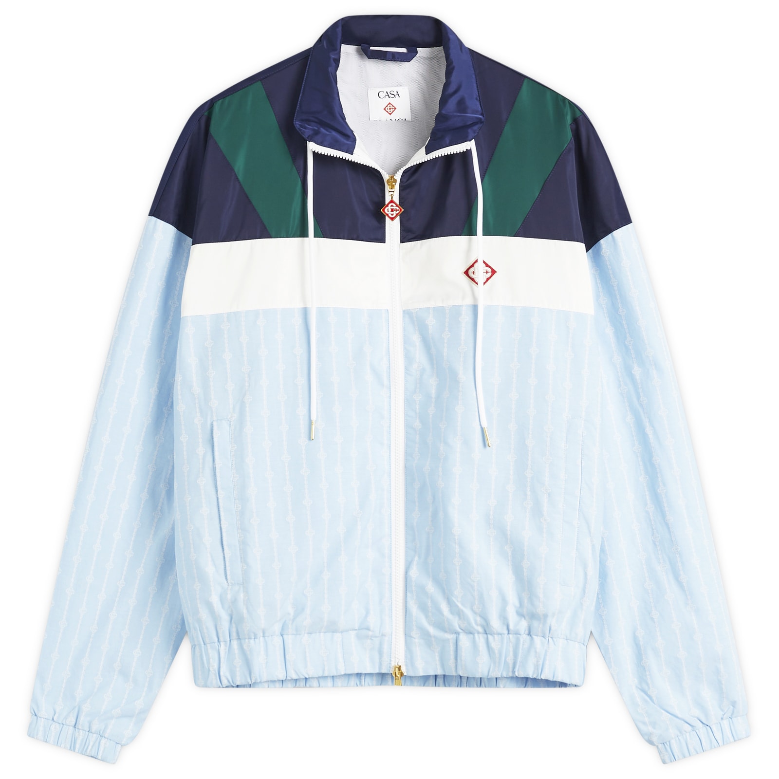 Casablanca Men’s Nylon Track Jacket Pin Stripe