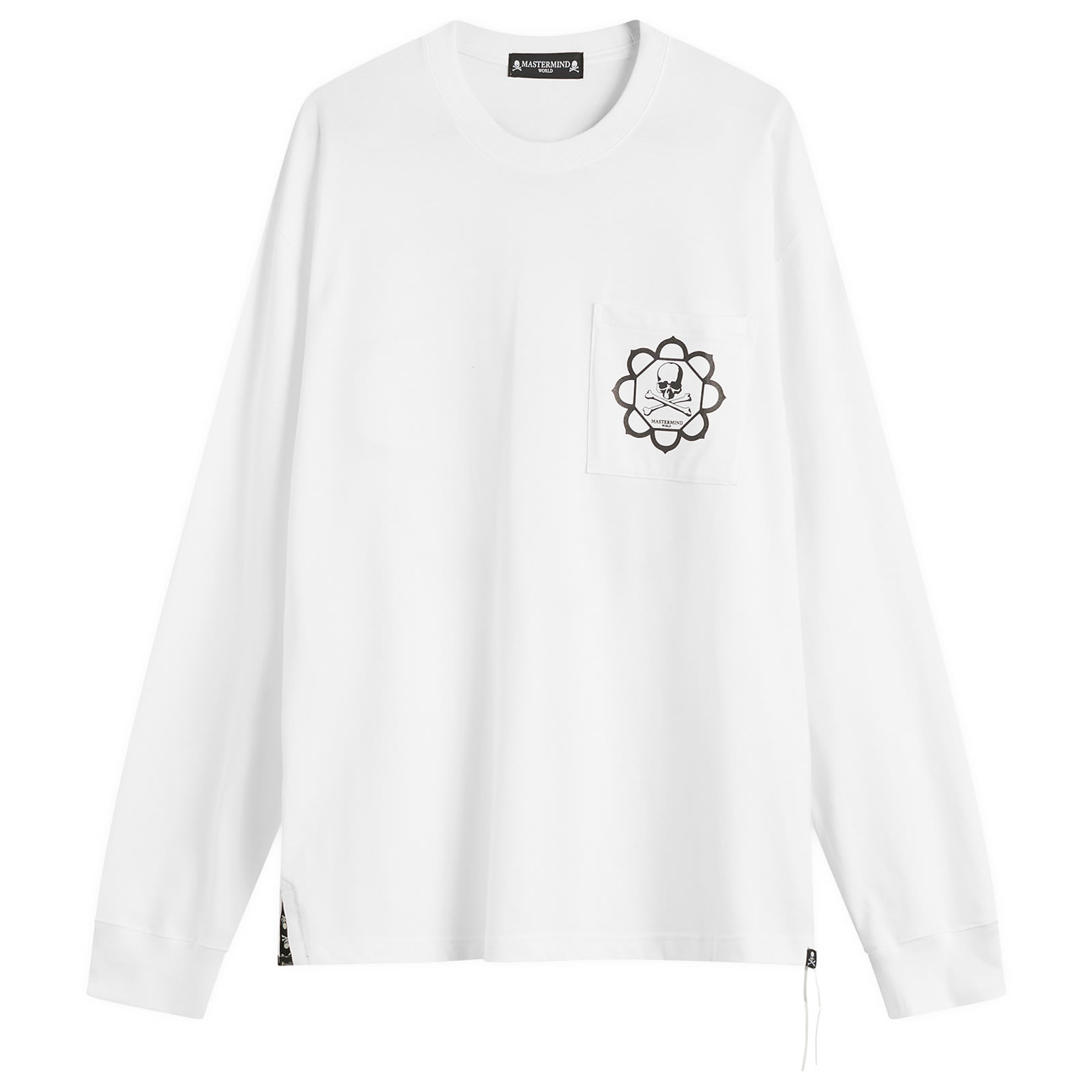 MASTERMIND WORLD Men’s Pocket Long Sleeve T-Shirt White