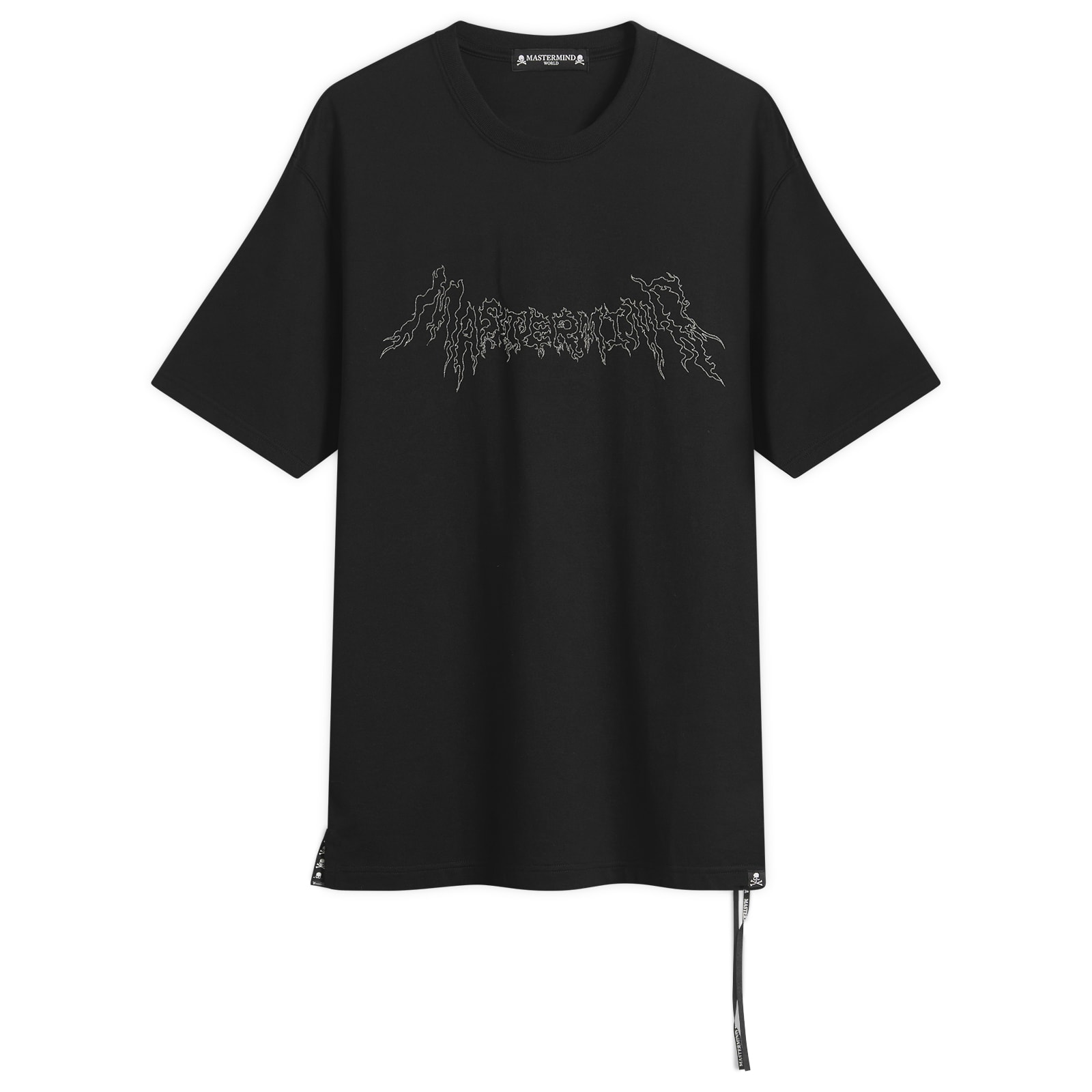 MASTERMIND WORLD Men’s Short Sleevebeaded Short Sleeve T-Shirt Black