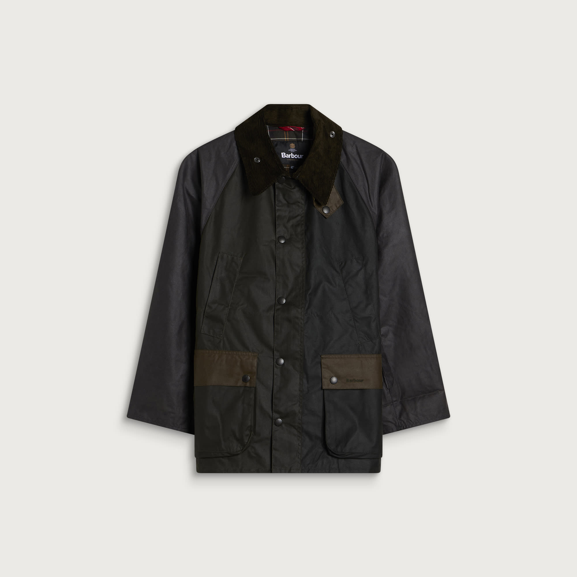 Barbour Men's Patchwork OS Bedale Wax Jacket Sage Multi