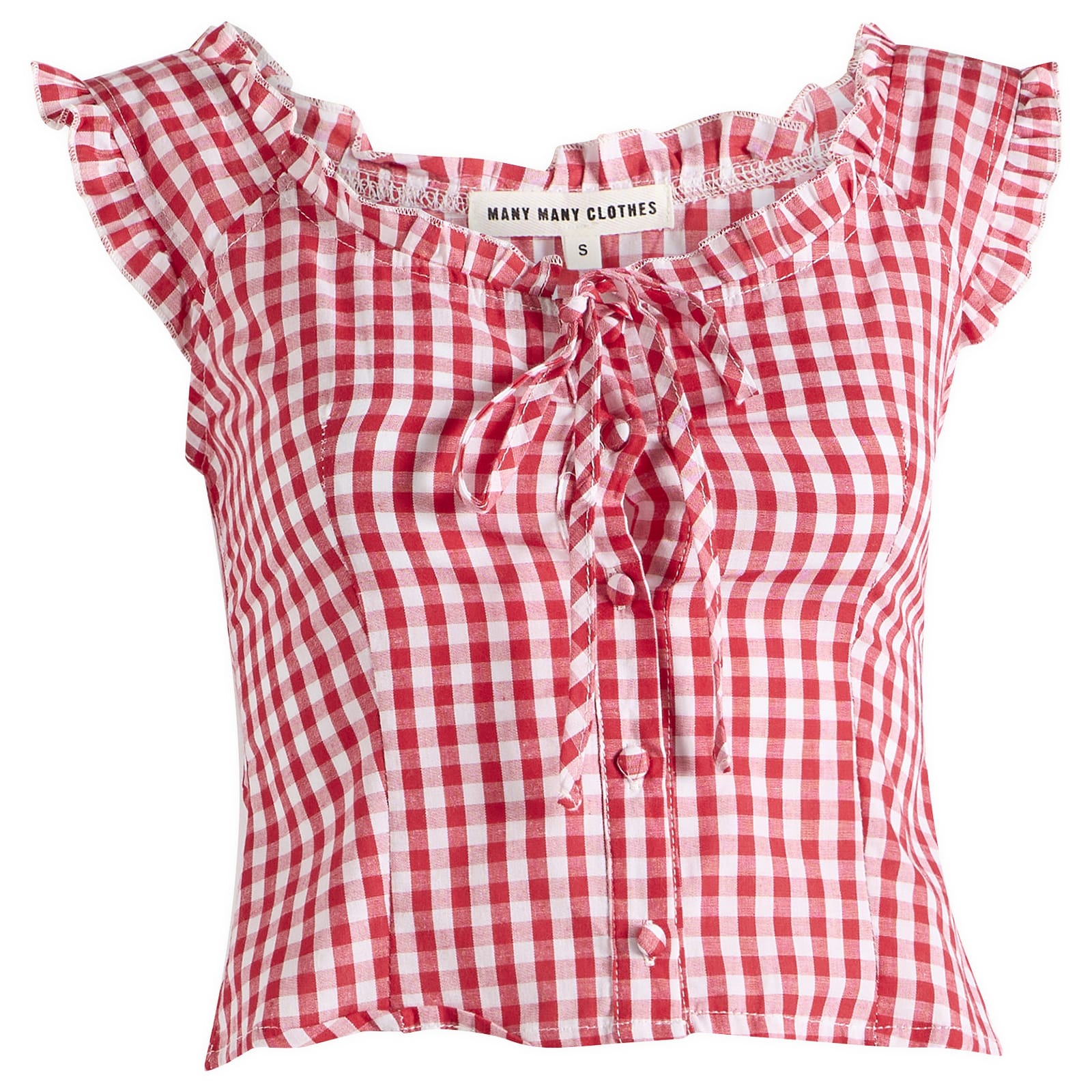 Many Many Clothes Women's The Bonnie Corset in Red, Size Small