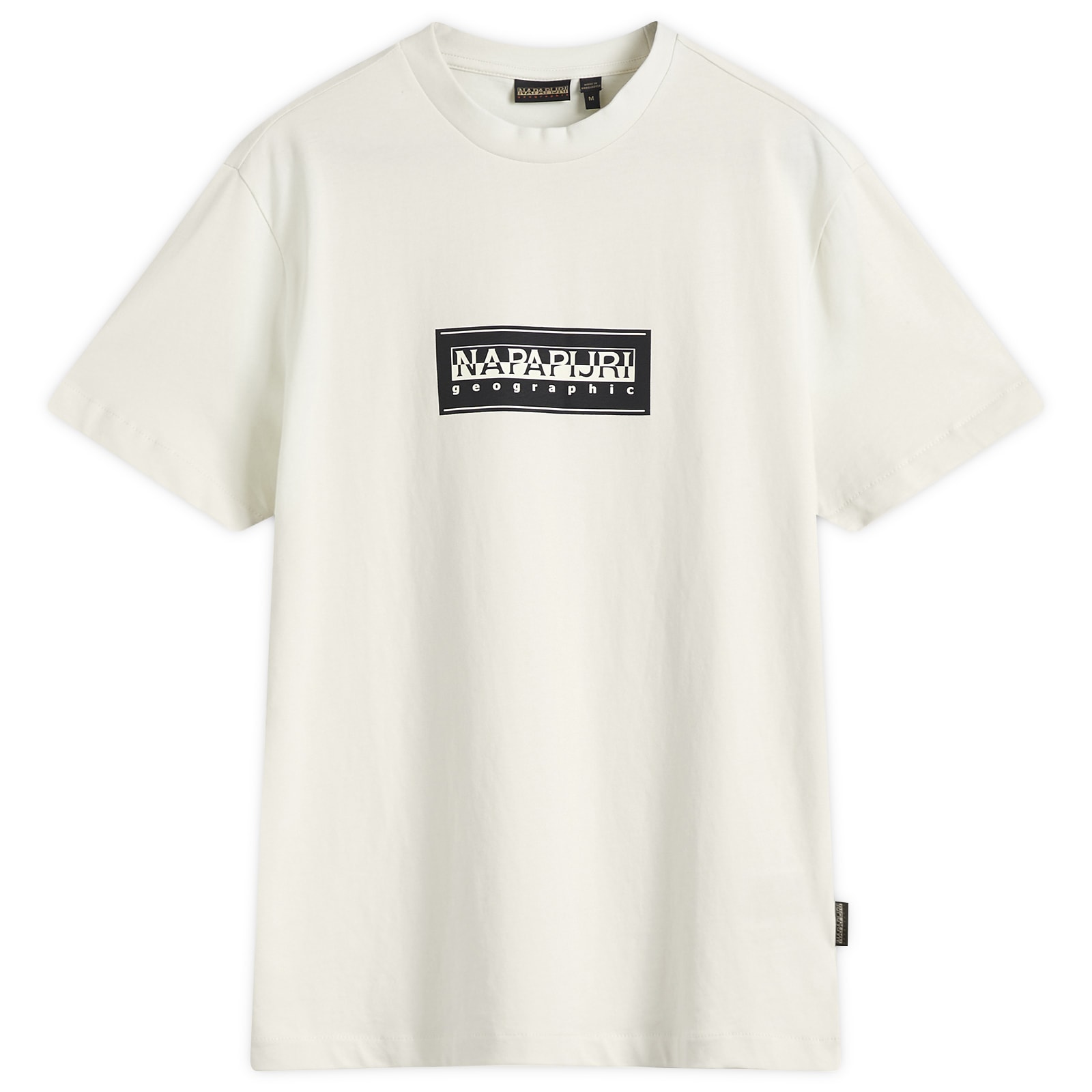 Tシャツ・カットソー NAPAPIJRI Men T-shirt White NP0A4IED 206 Sovana Short Sleeve T-Shirt