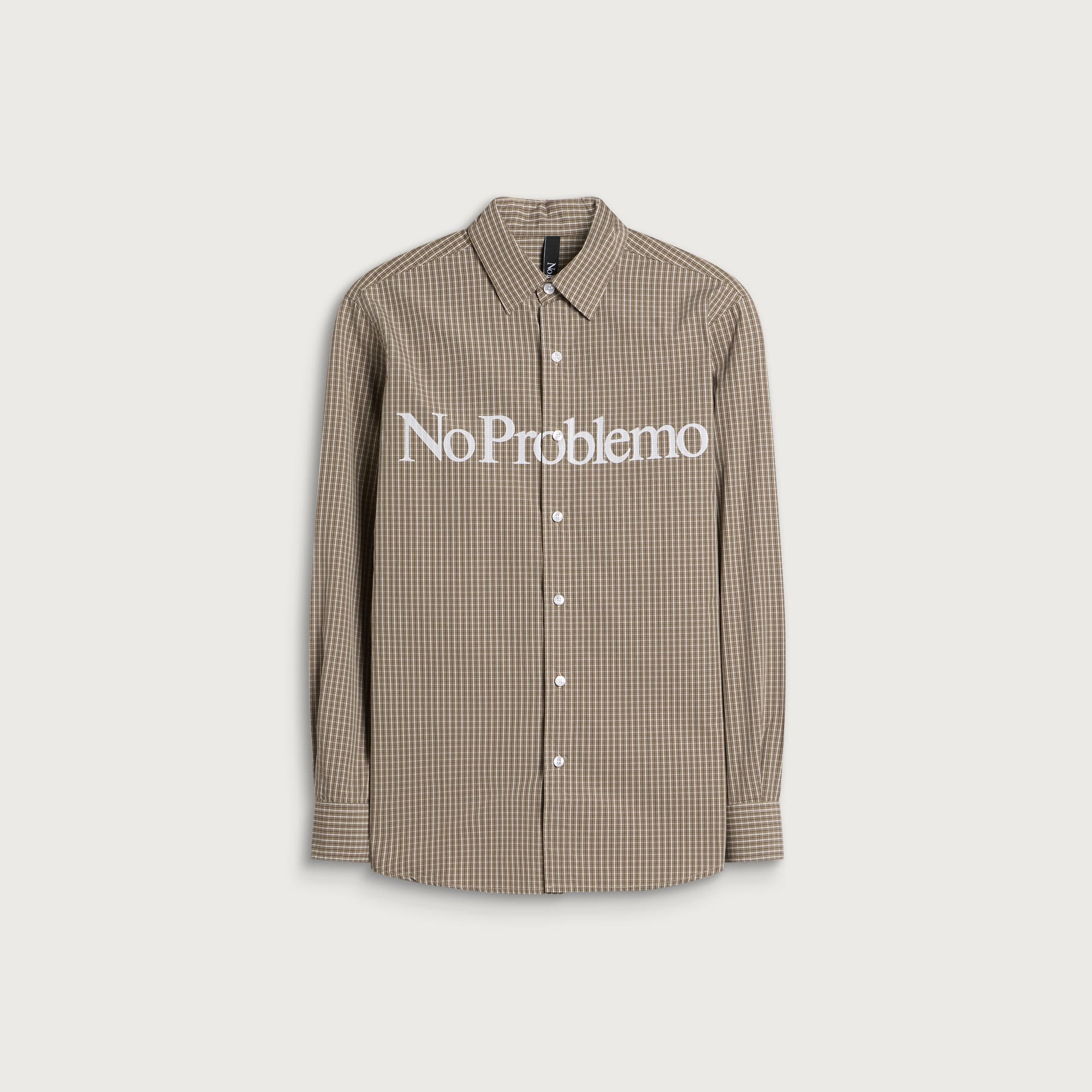 No Problemo Men’s No Problemo Men’s Poplin LS Shirt Brown