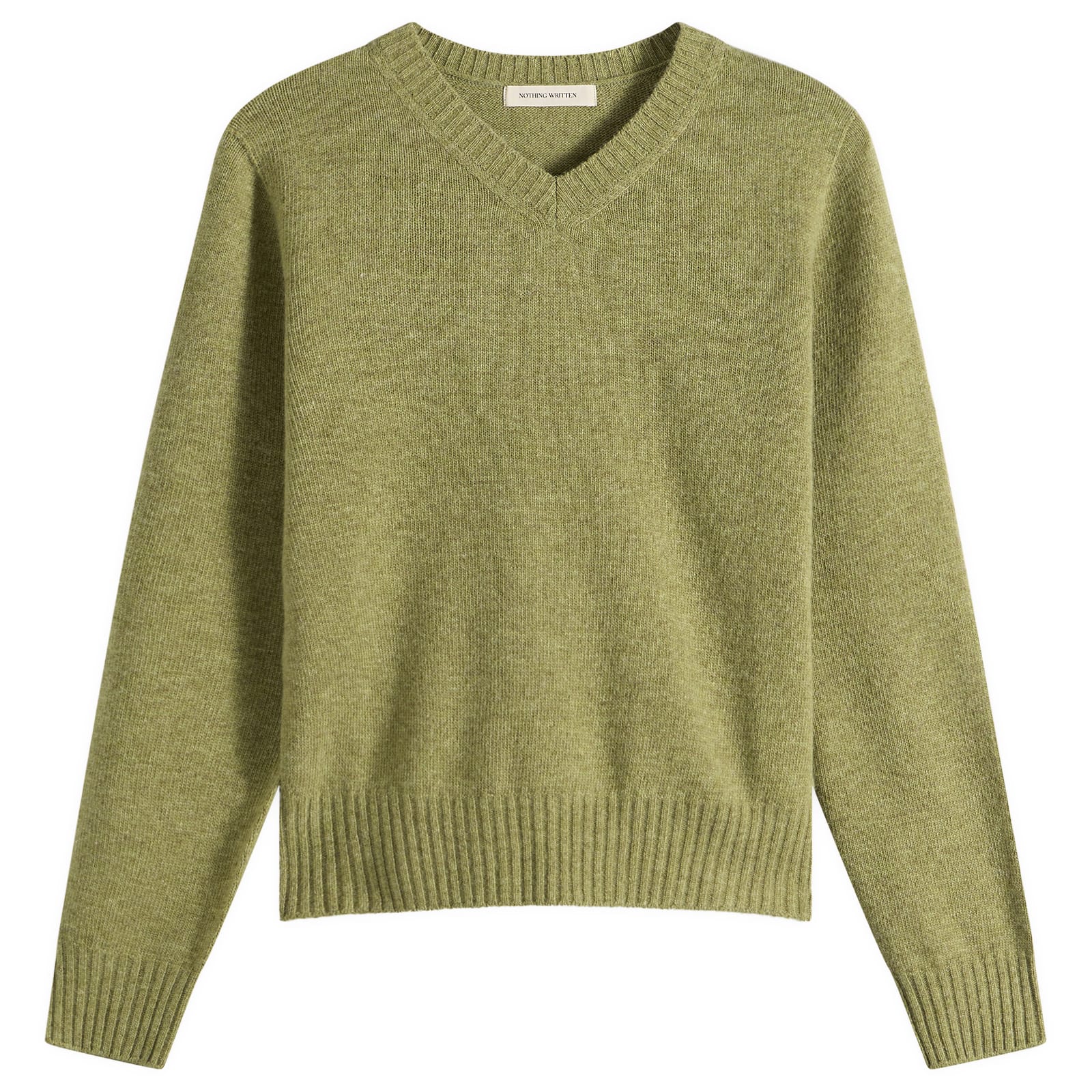 Nothing Written Women's Marsh V-Neck Pullover in Herb Sage, Size Large