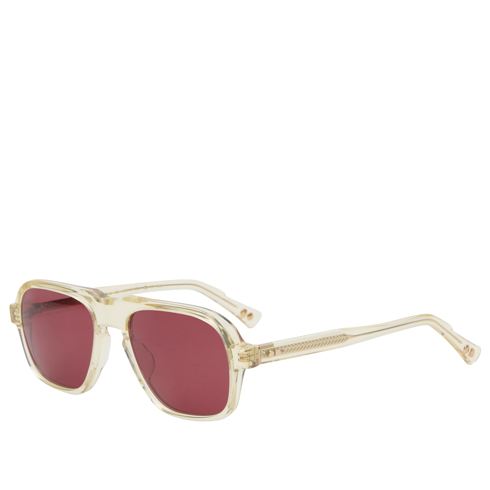 Oscar Deen Unisex Champagne/Dusty Pink Fraser Sunglasses