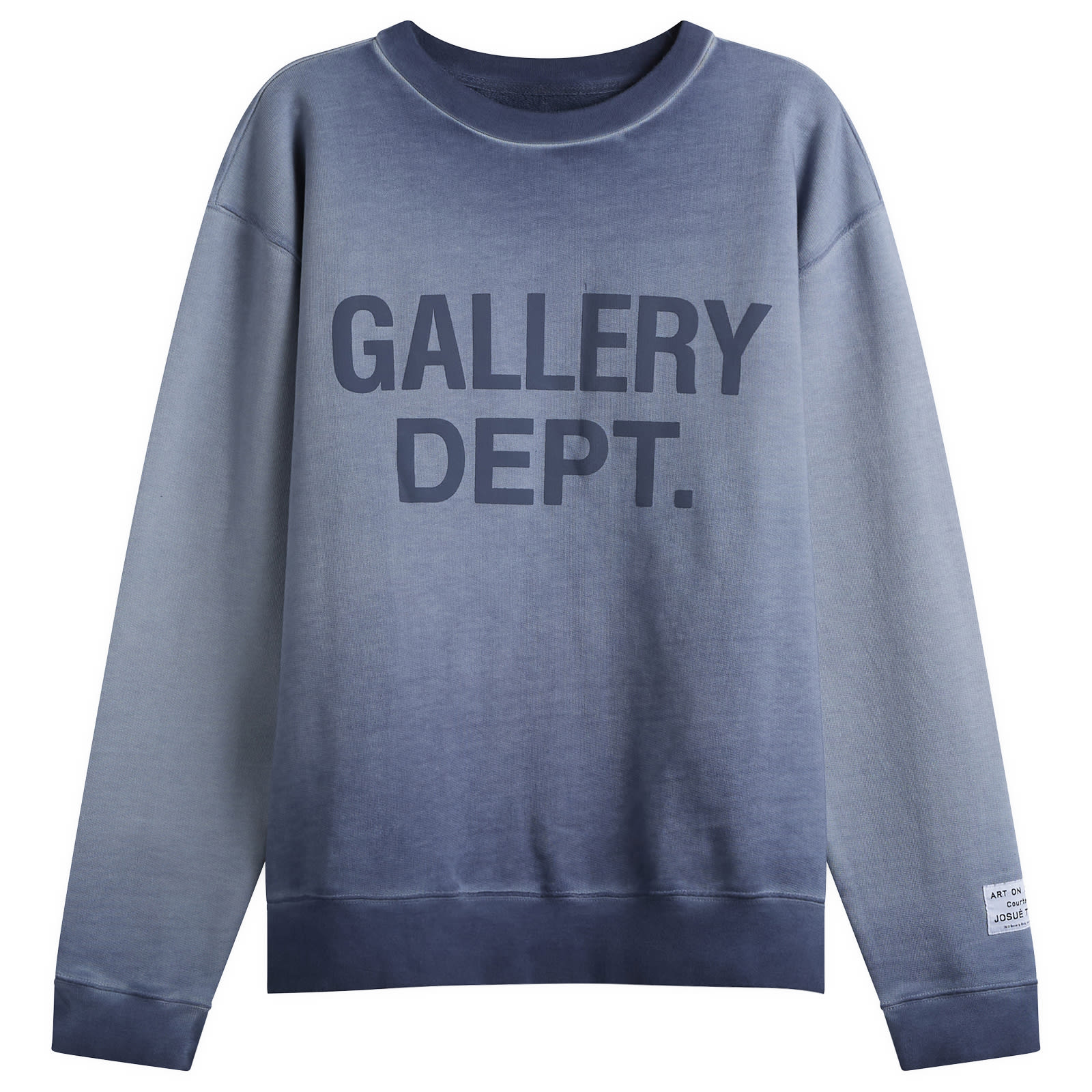 Gallery Dept — Men's . Washed Logo Crewneck in Navy, Size Small