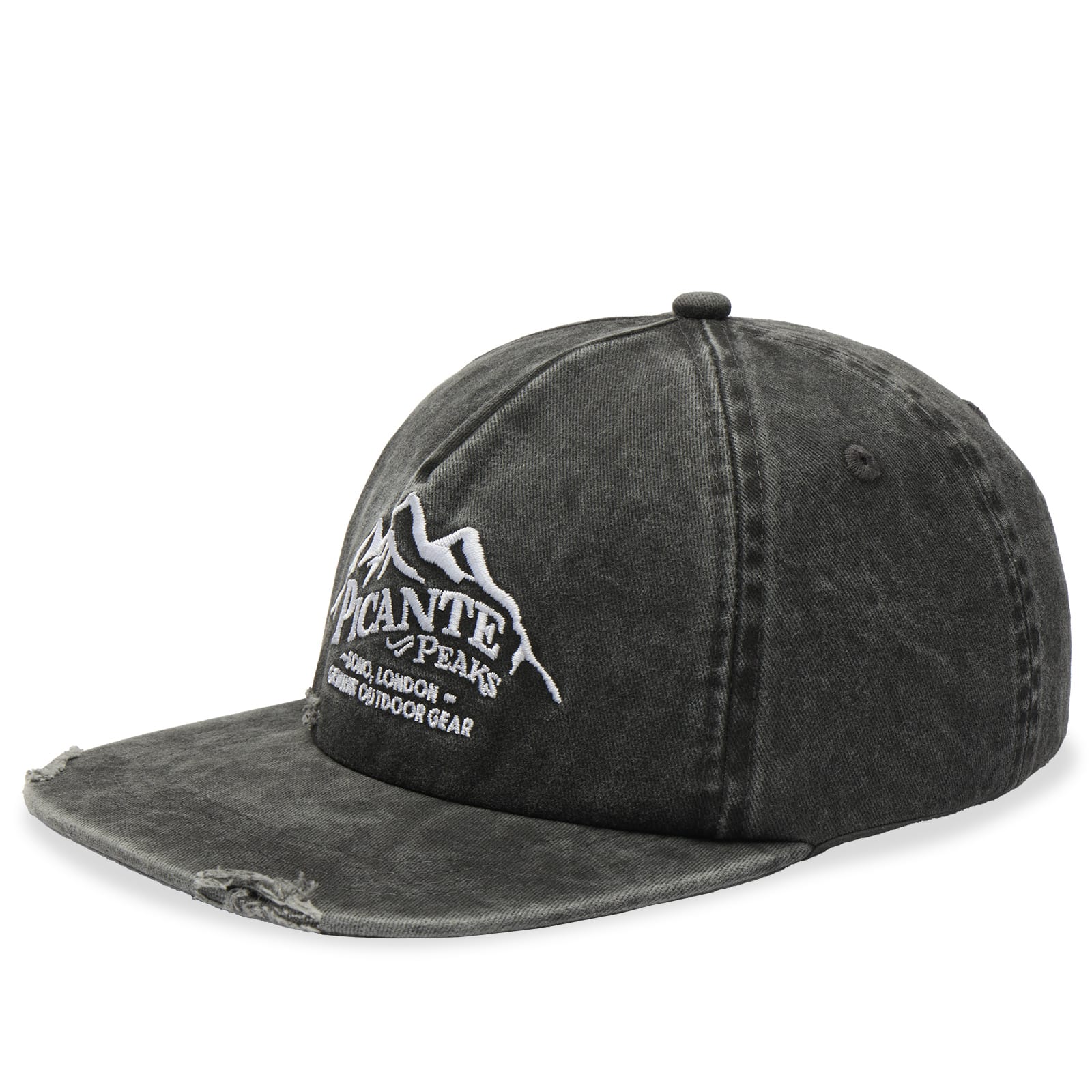PICANTE — Picante Men's Peaks Crew Cap in Washed Black
