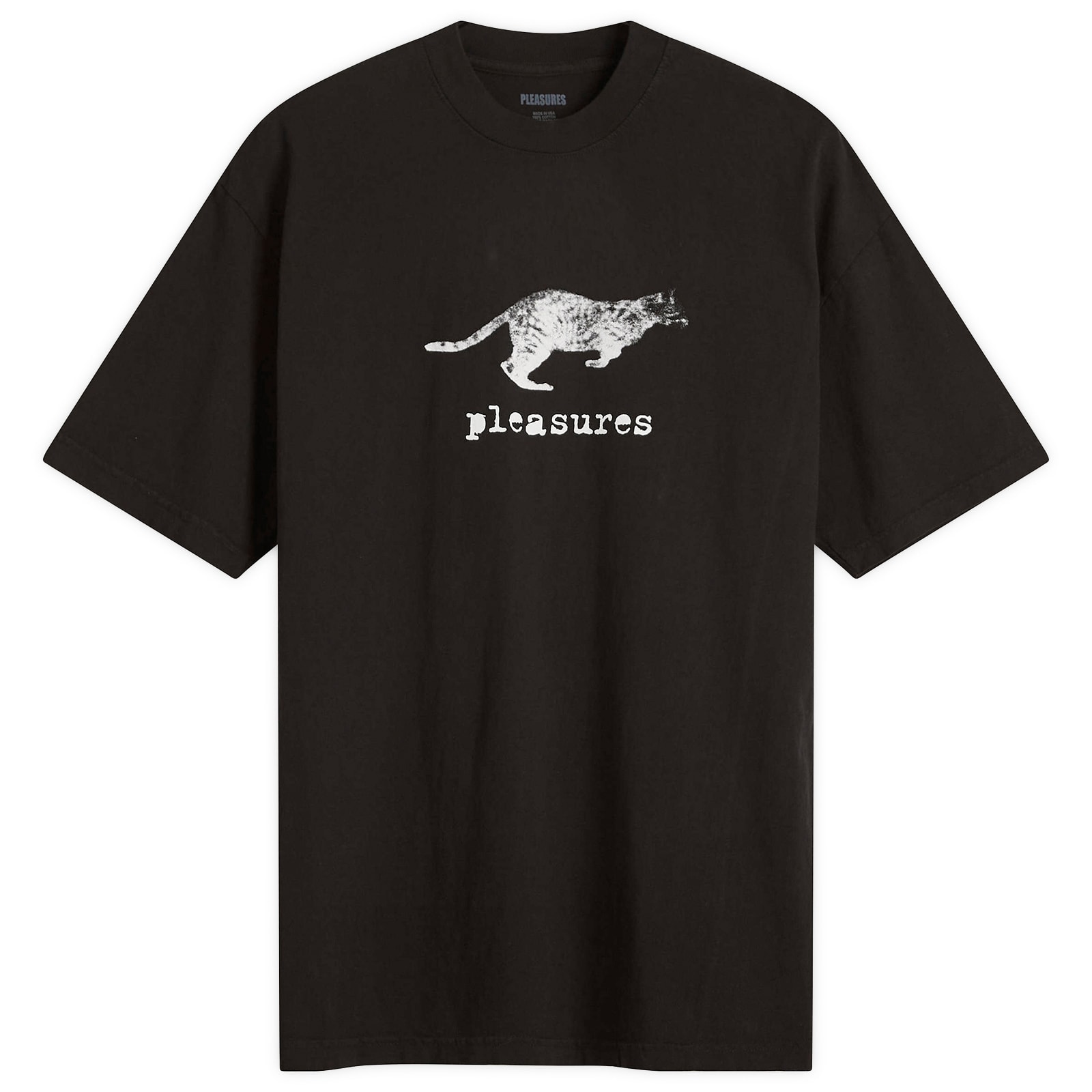 【PLEASURES】 DARKLANDS T-SHIRT Black T-shirts PLEASURES Darklands T-Shirt Black | Footshop