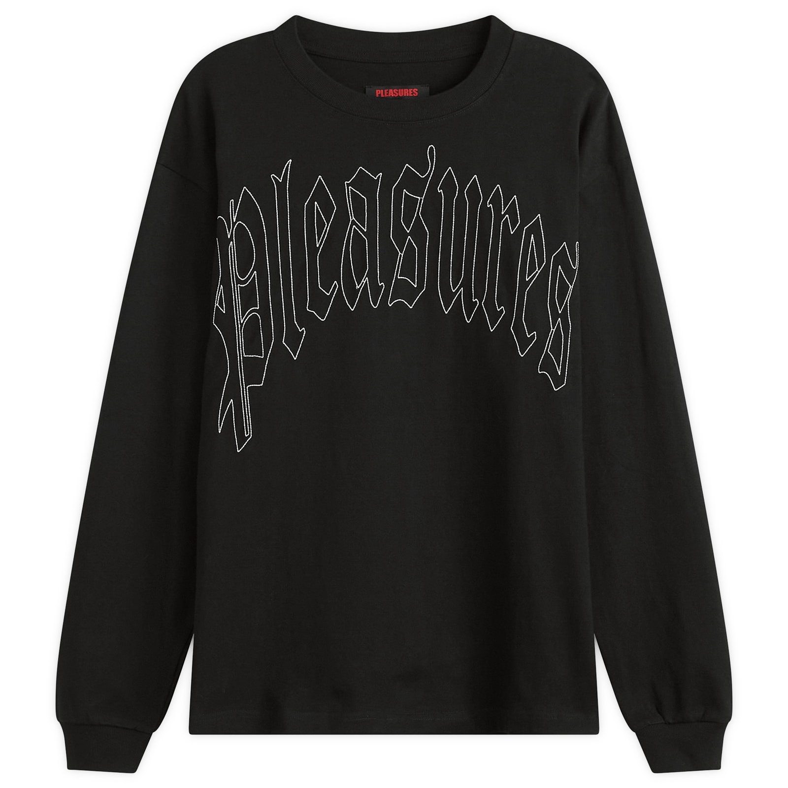 PLEASURES — Pleasures Men's Twitch Long Sleeve T-Shirt in Black, Size Small