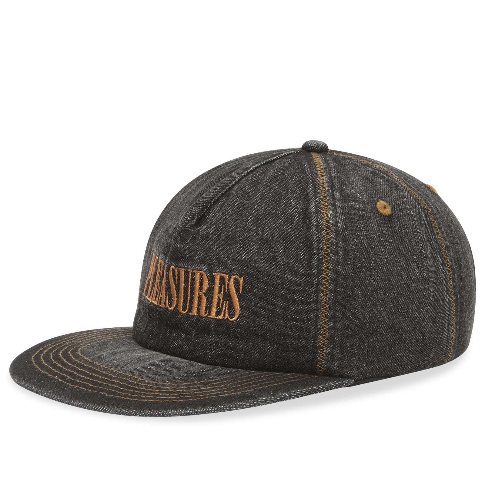 Pleasures Men’s Zig Zag Denim Cap Black