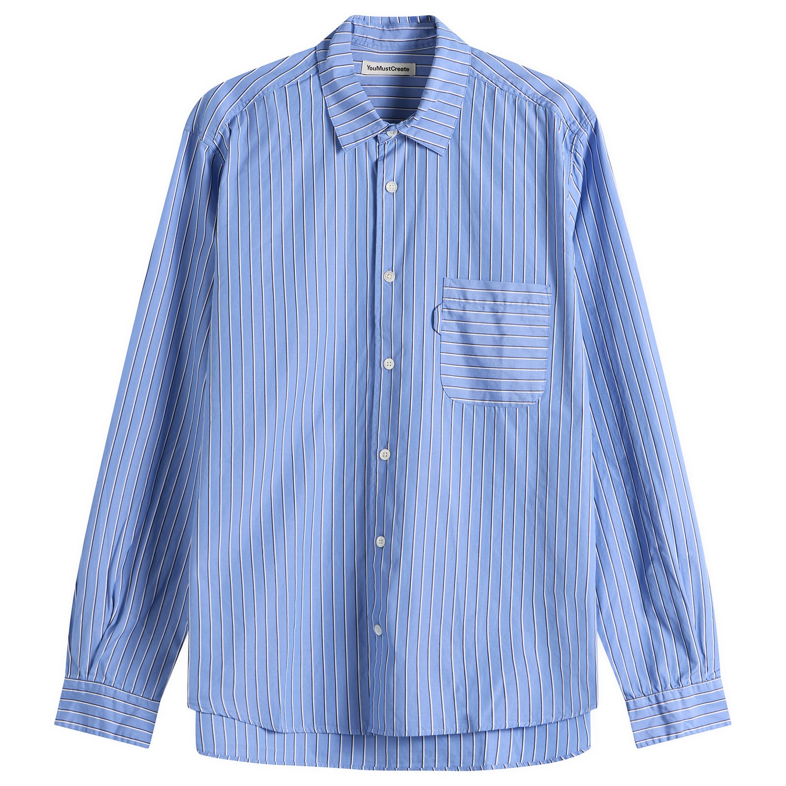 YMC Men’s Curtis Shirt Blue Multi