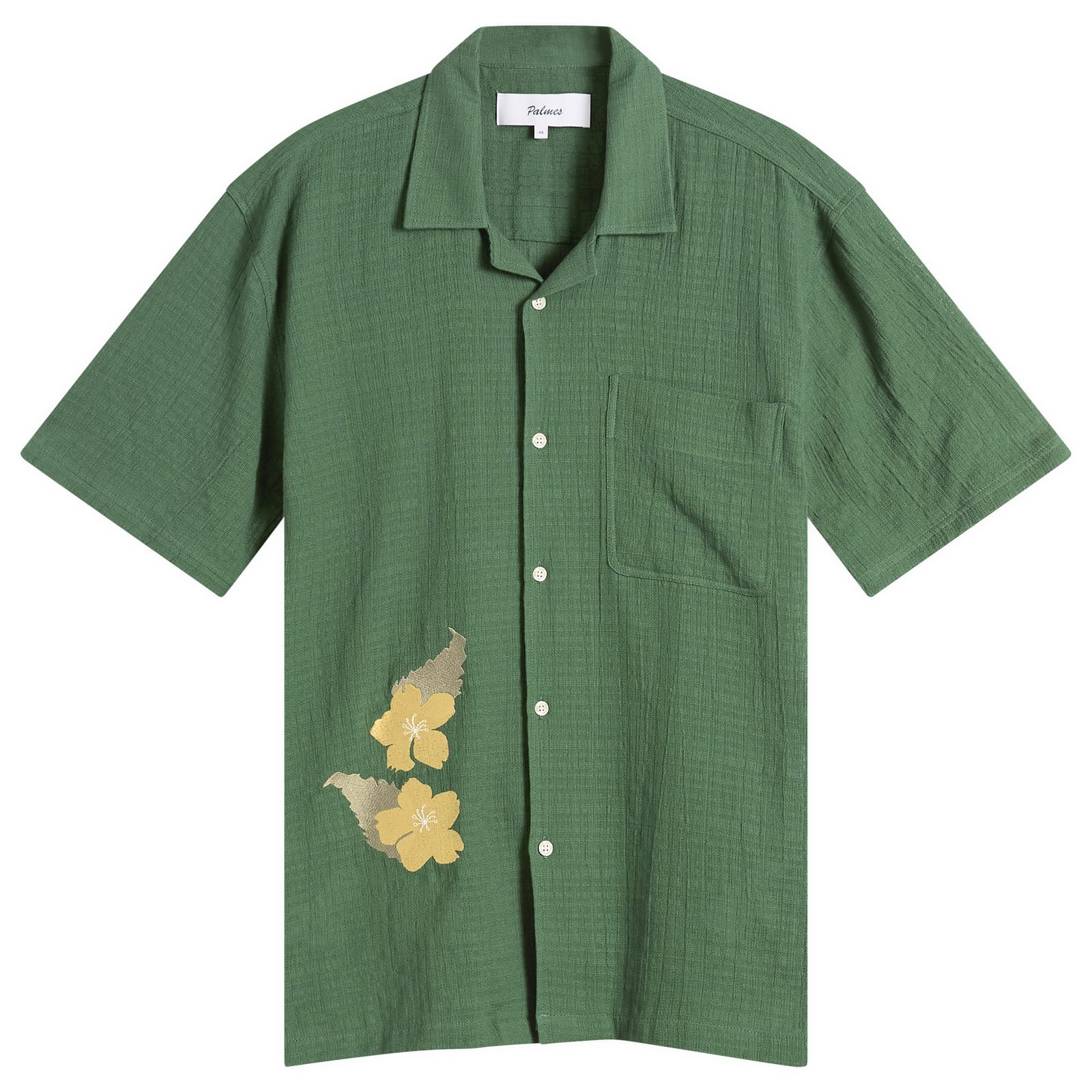 Palmes Men’s Ramus Camp-Collar Shirt Dark Green