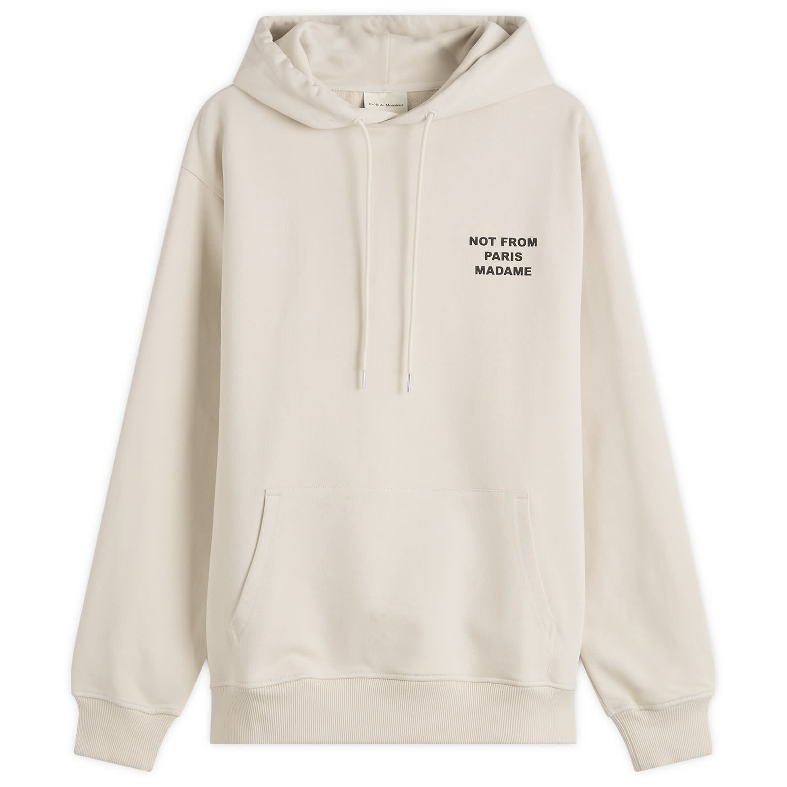 Drôle De Monsieur Men's Mastic Not From Paris Madame Slogan Hoodie