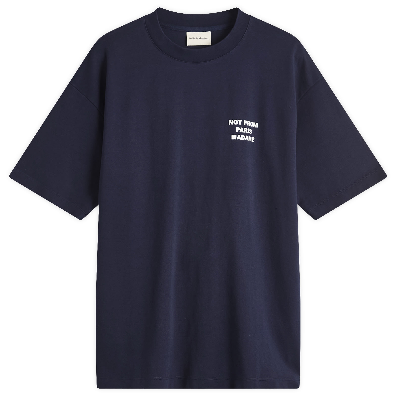 Drôle De Monsieur Men's Navy Not From Paris Madame T-Shirt