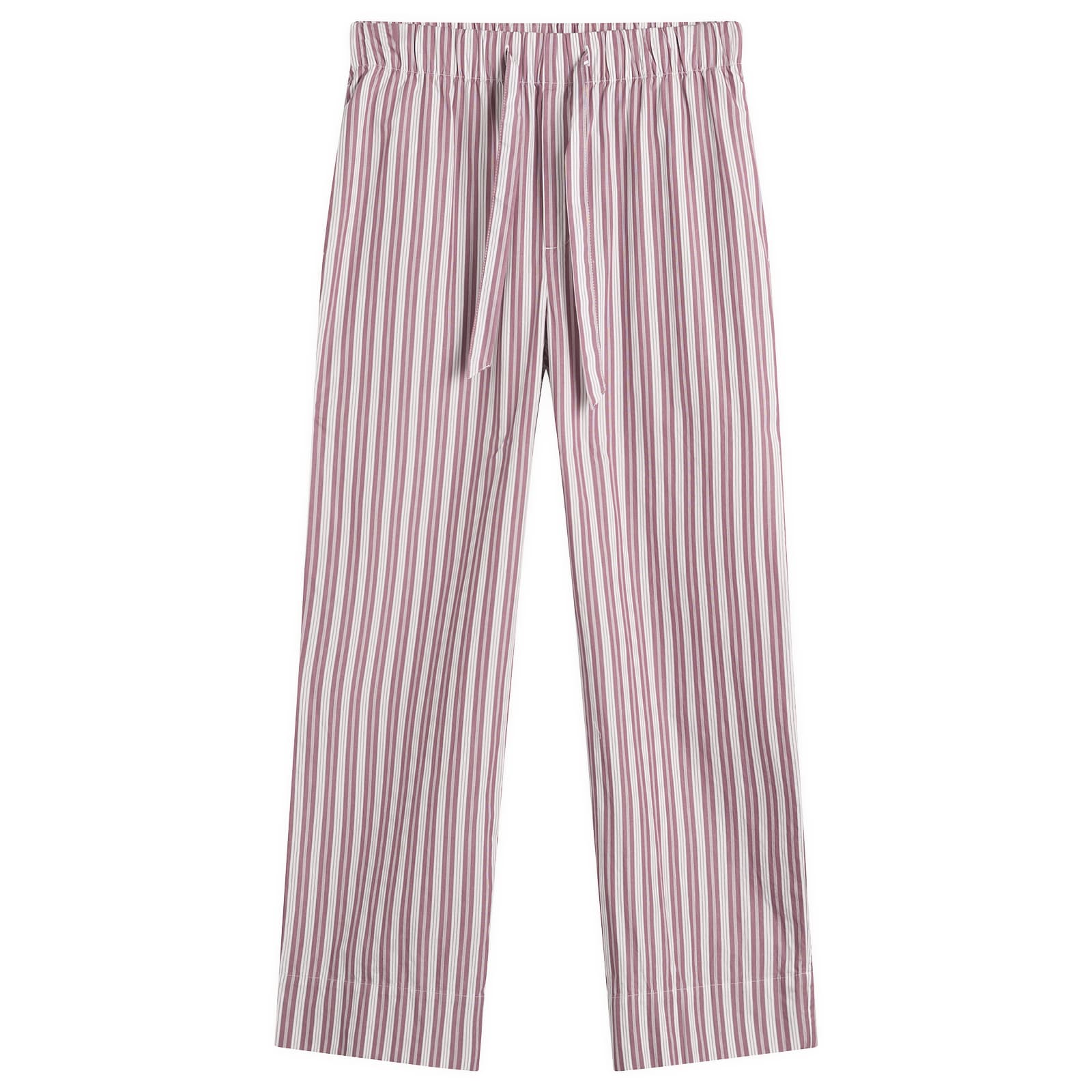 Tekla Fabrics Sleep Pant Rhubarb Stripes