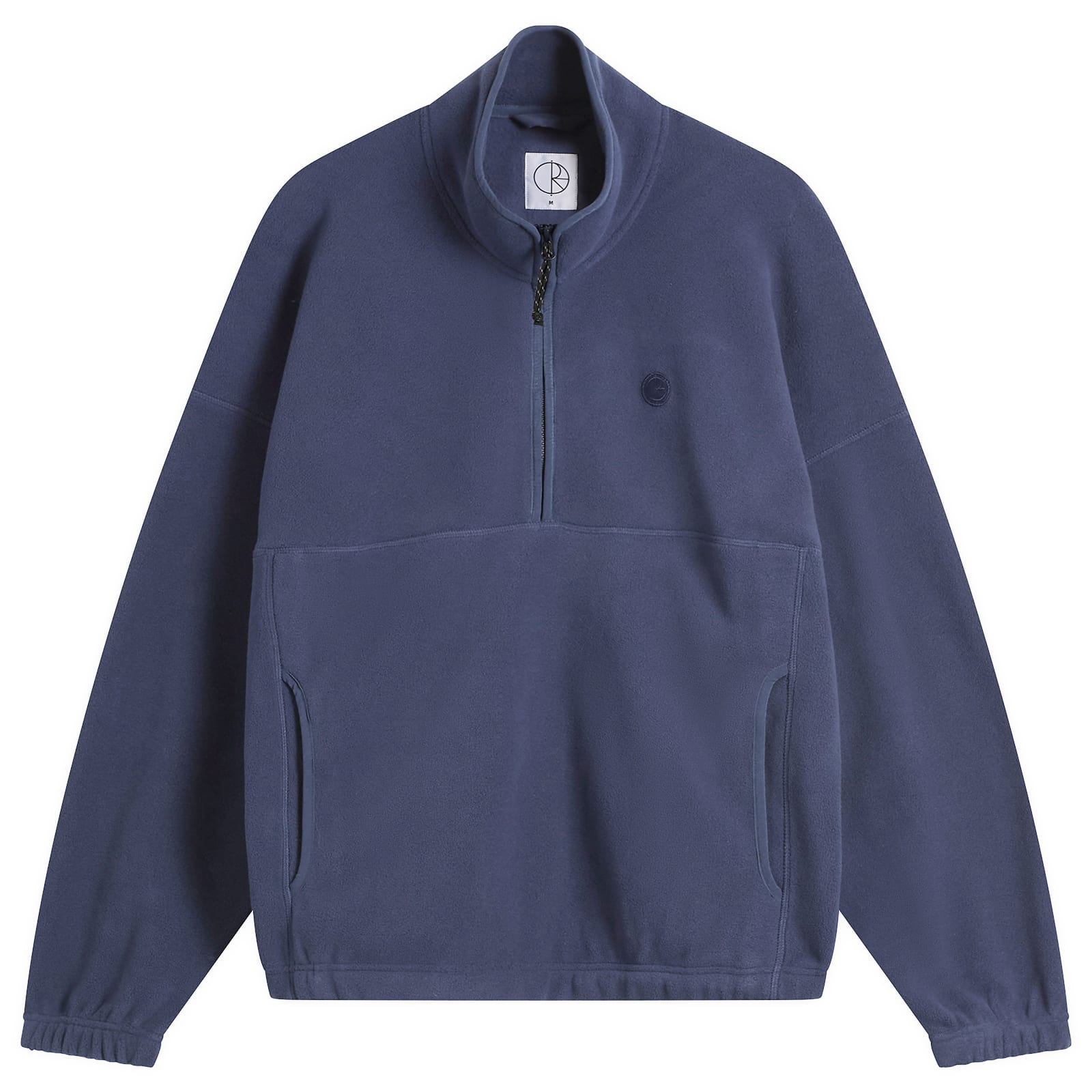 Polar Skate Co. Men’s Ivan Half Zip Fleece Sweatshirt Grey Blue