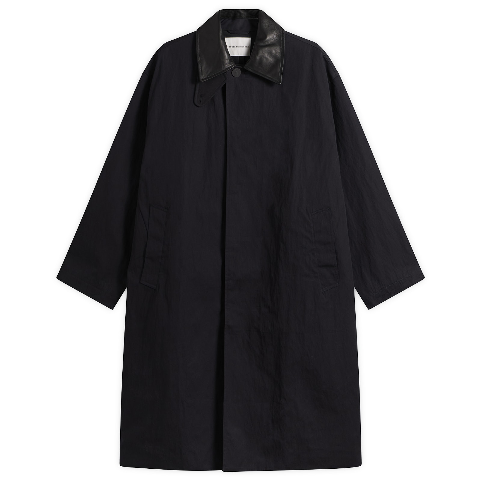 Studio Nicholson Men’s Revere Trench Coat Darkest Navy