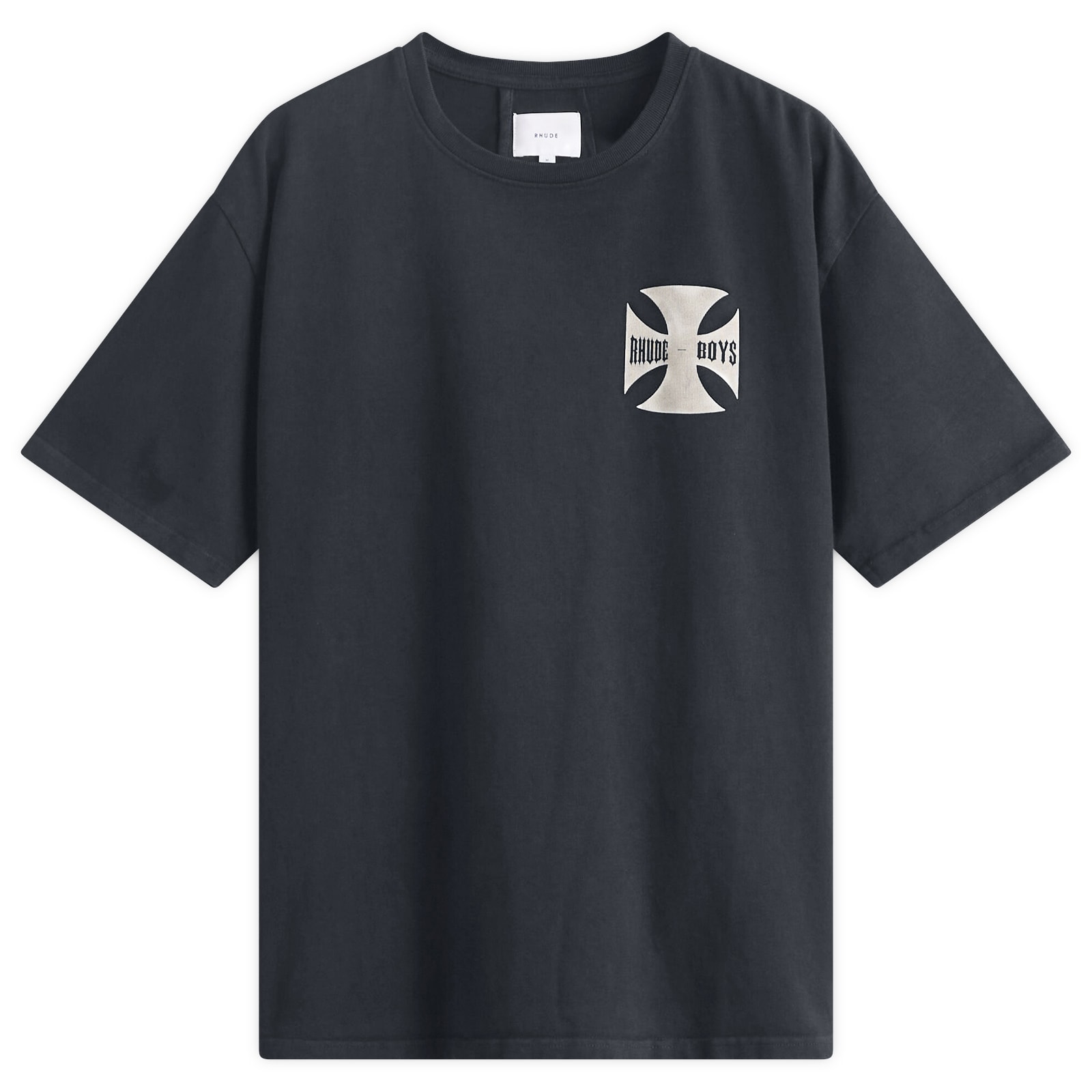 RHUDE★オーバーサイズ ロゴプリント Tシャツ Rhude Boys T-Shirt Vintage Black | END. (AR)