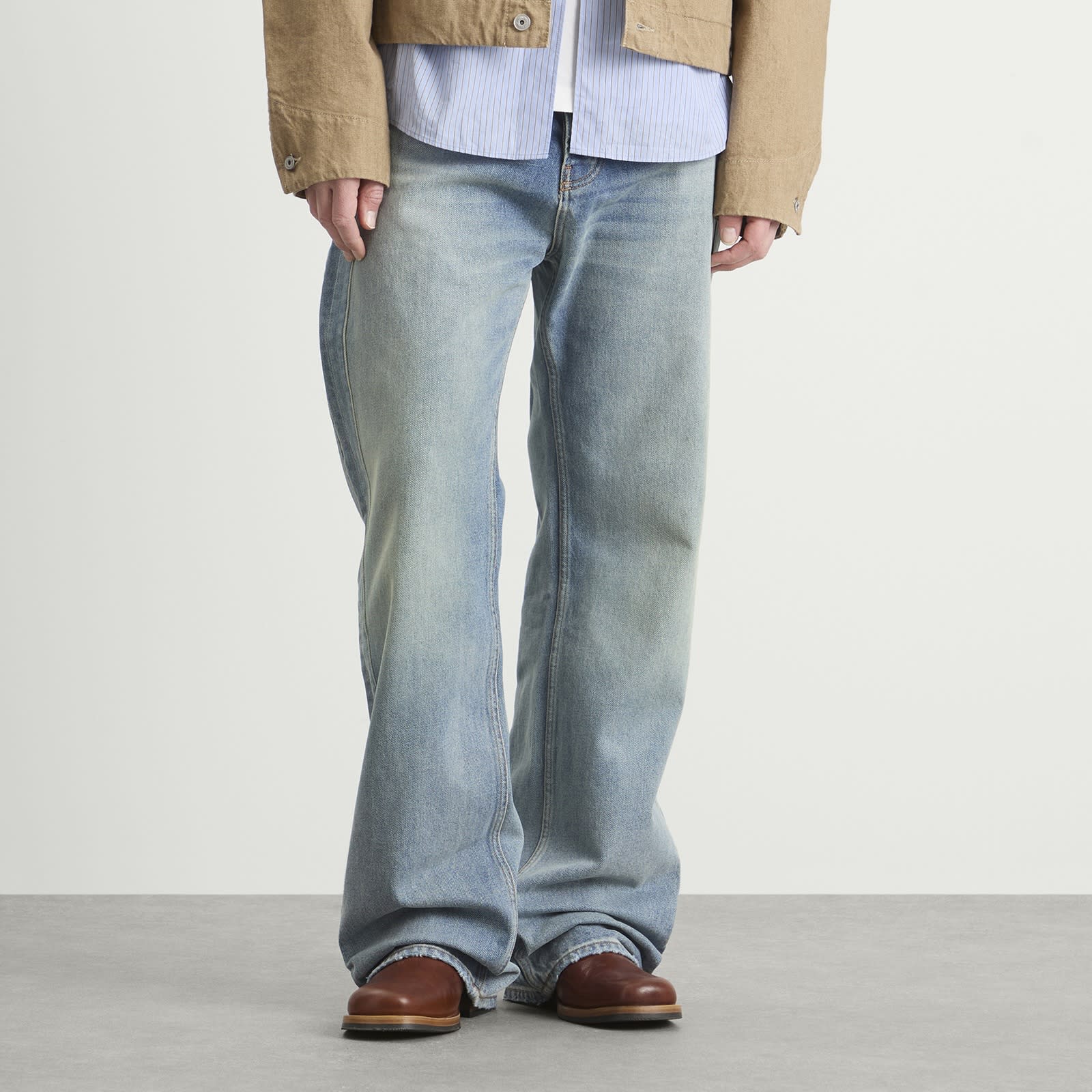 Rhude 릴랙스 트랙세도 데님 진