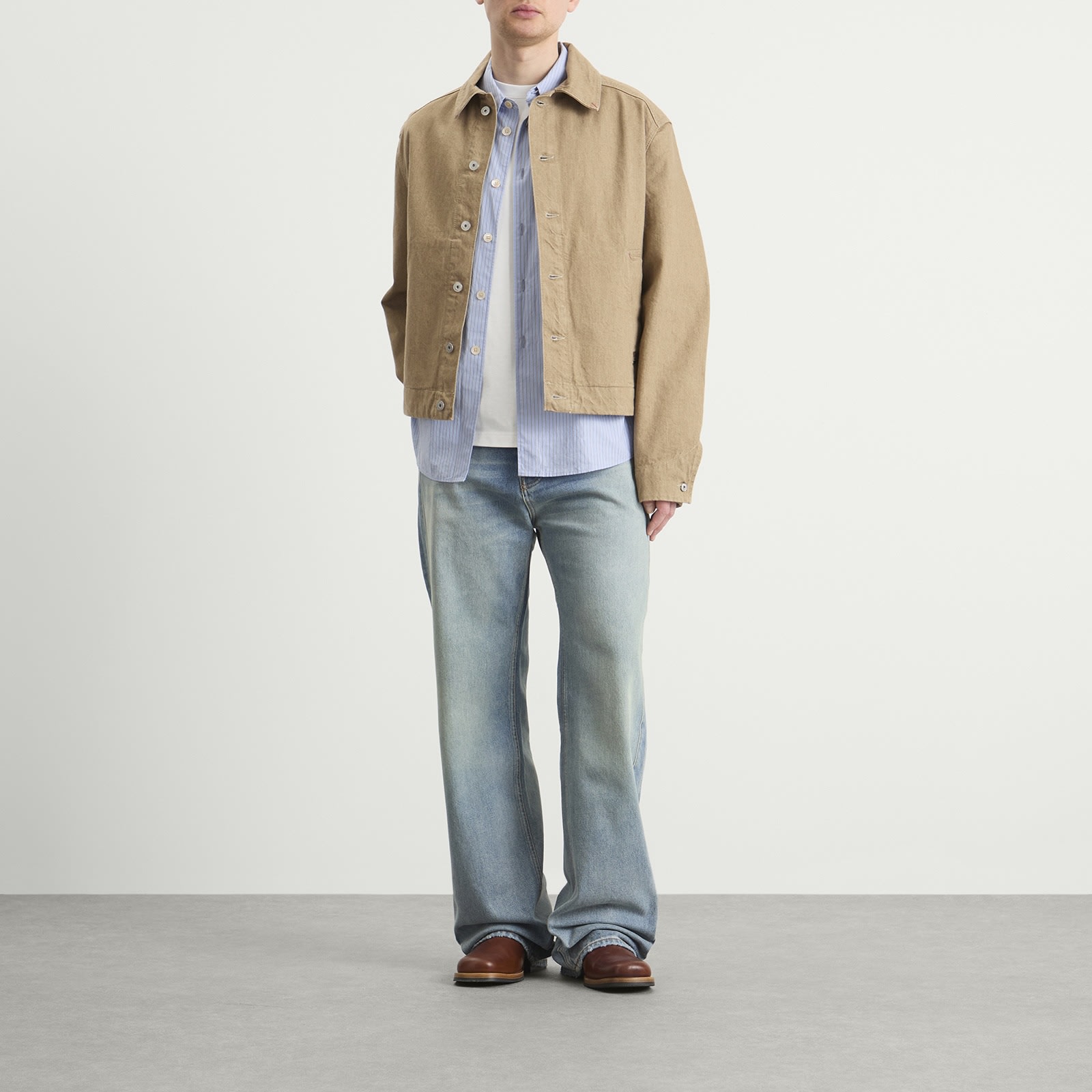 Rhude 릴랙스 트랙세도 데님 진