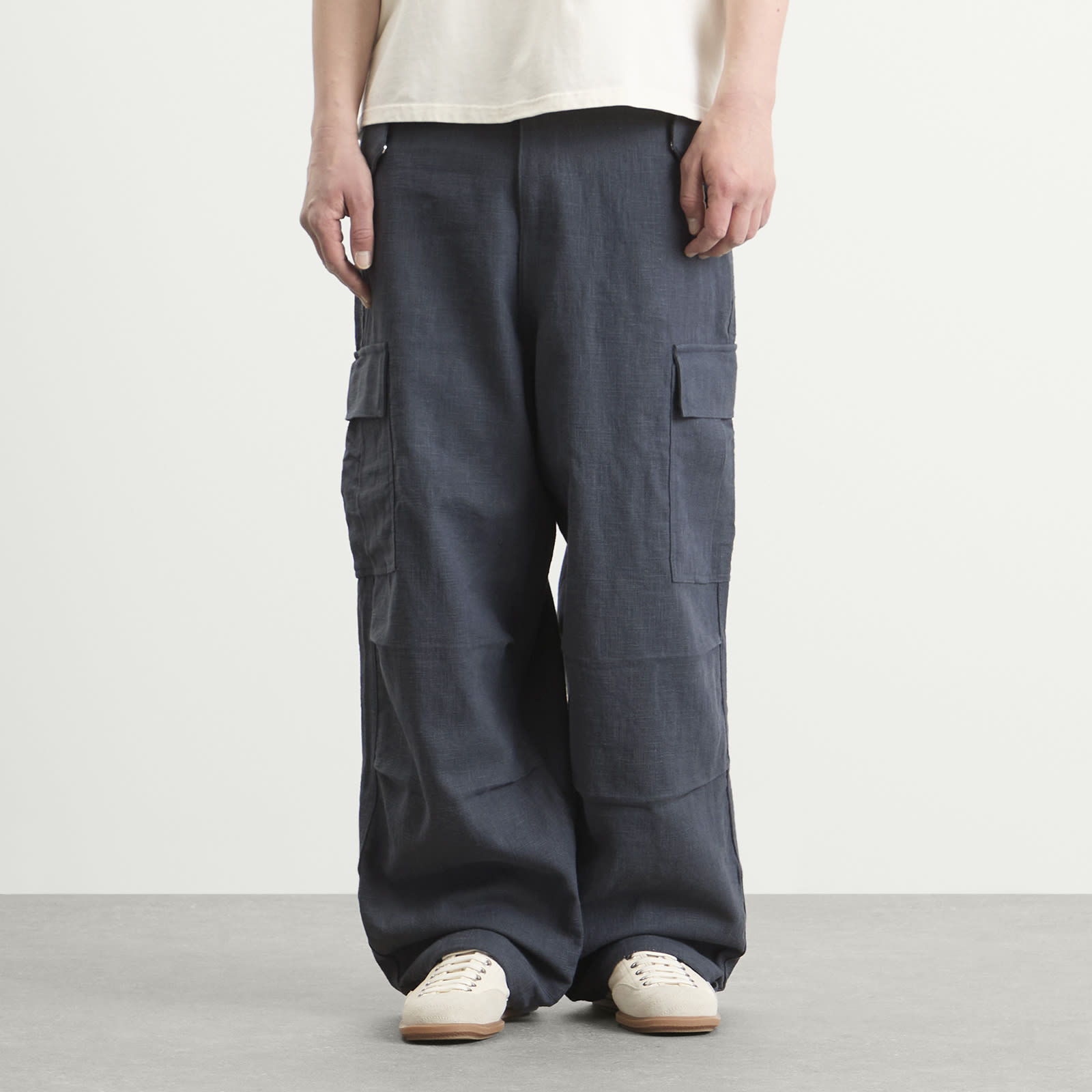 Rhude 리넨 패러슈트 팬츠