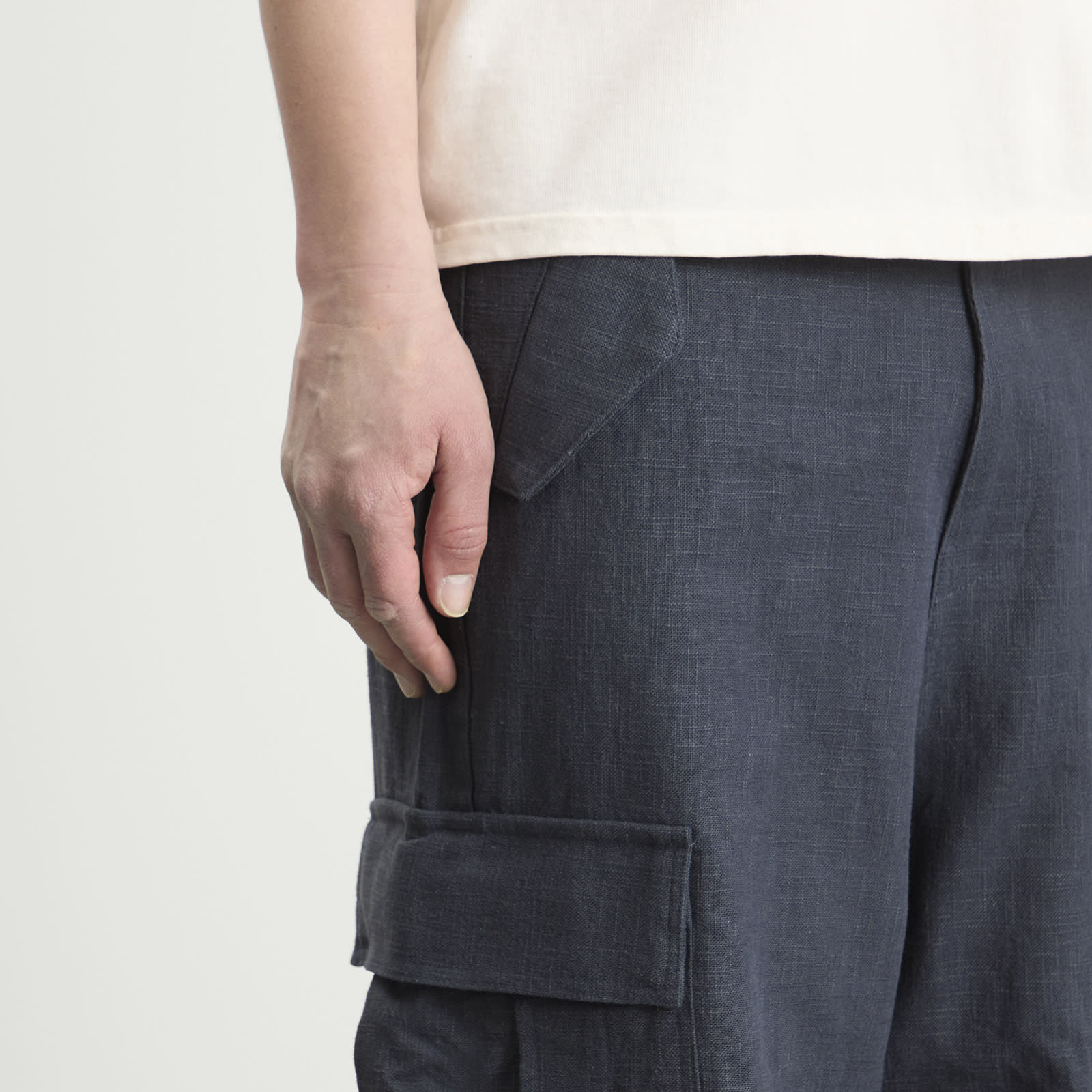 Rhude 리넨 패러슈트 팬츠