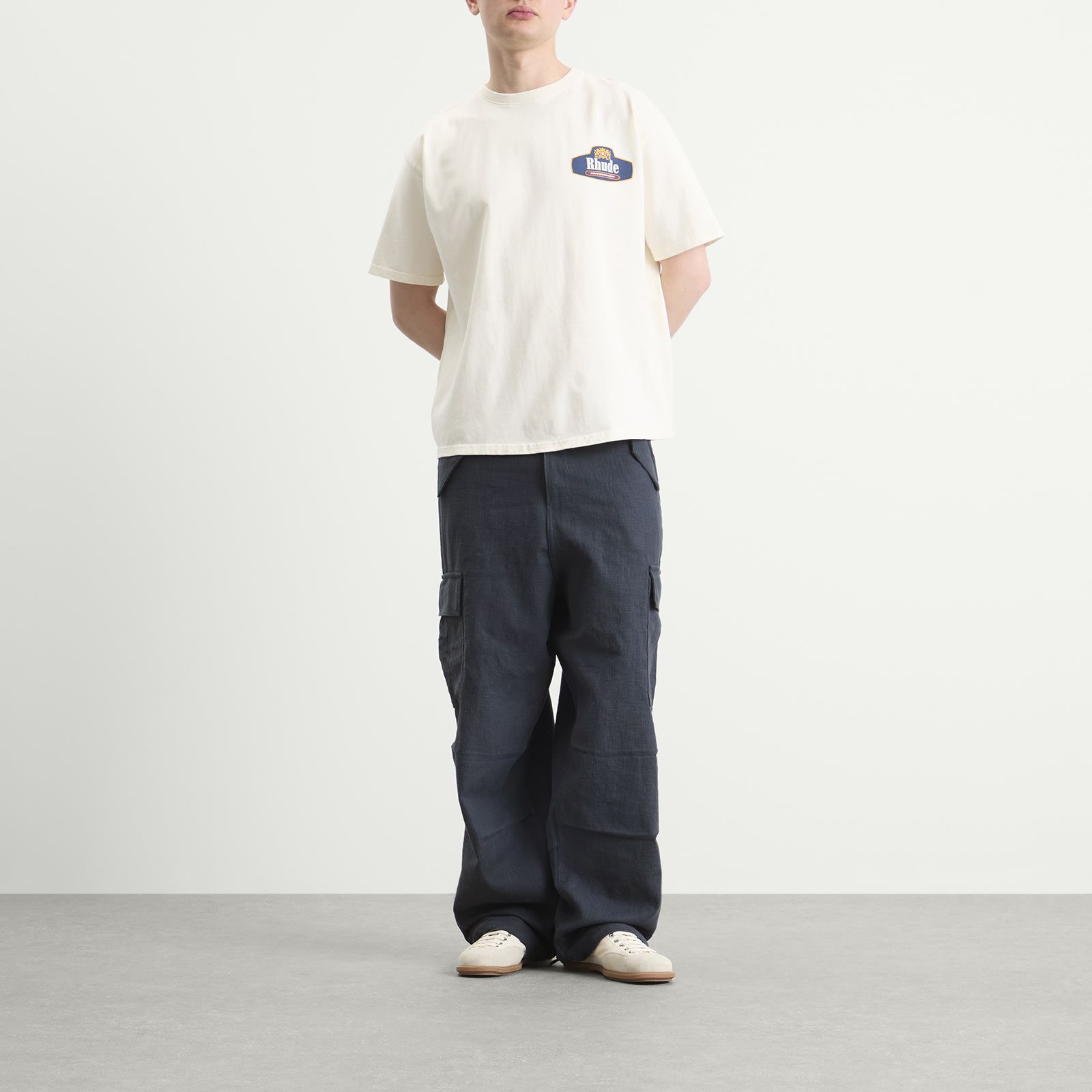 Rhude 리넨 패러슈트 팬츠
