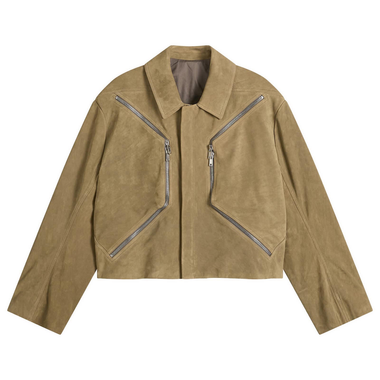 Rick Owens Women's Heizer Mac Jacket in Sumi Brown, Size 40