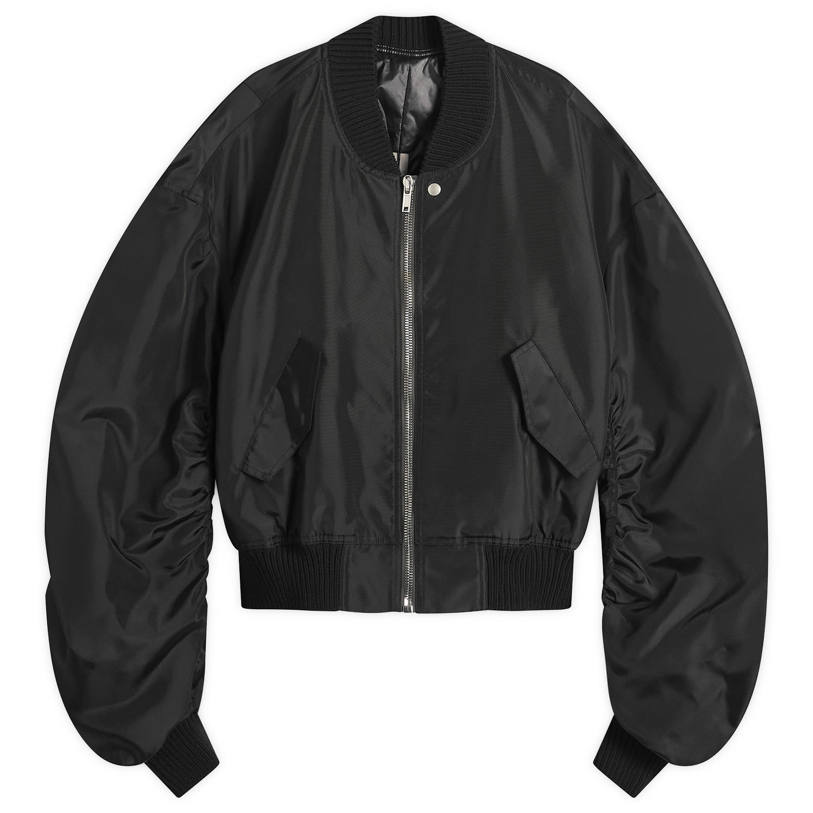 Rick Owens Men's Flight Bomber Black - Curated Menswear