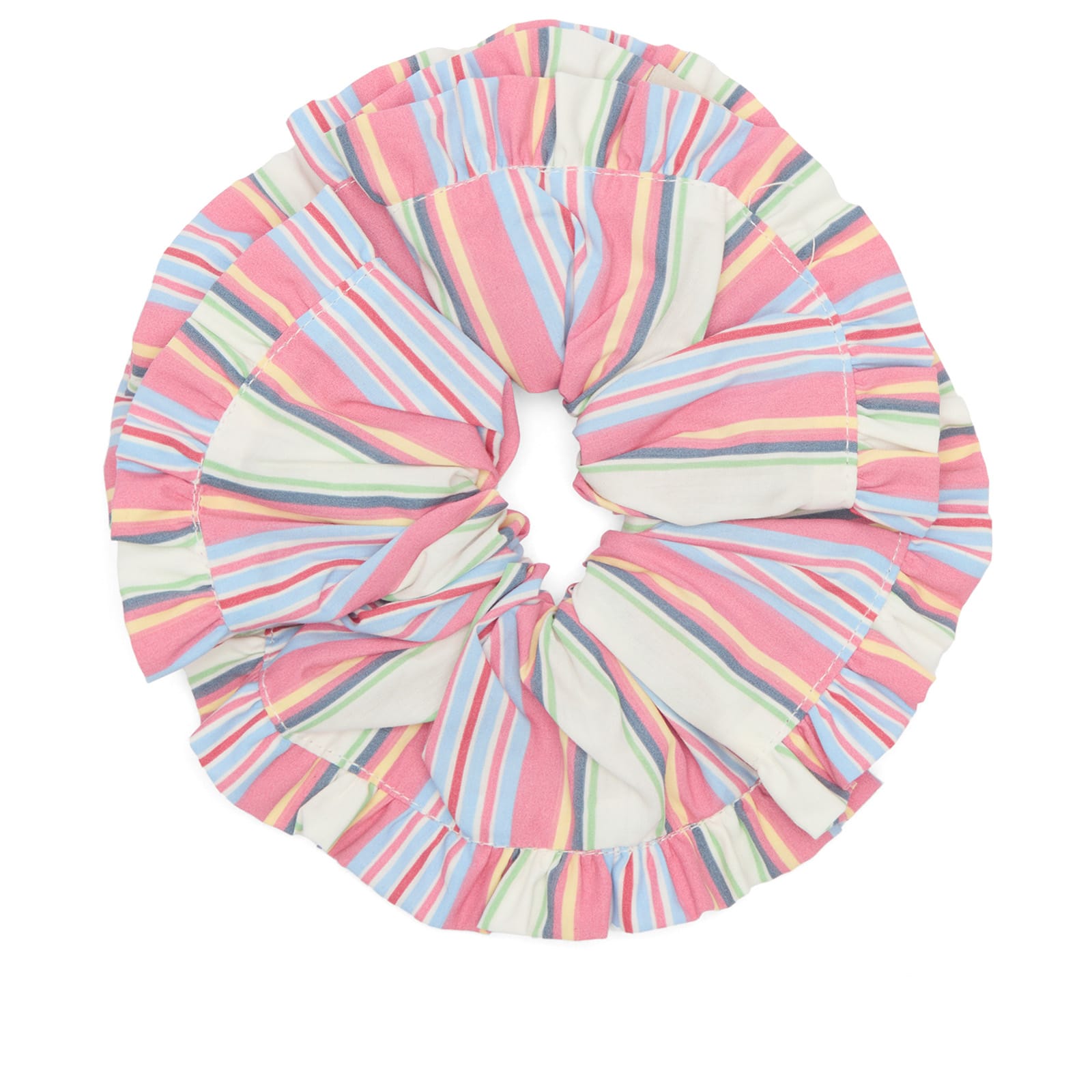 Damson Madder Women's Frill Edge Scrunchie in Pink